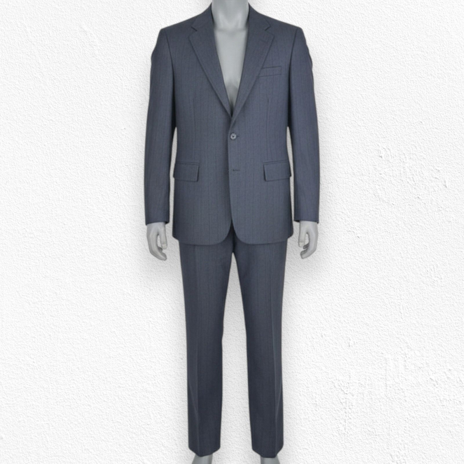 Geoffrey Beene Vintage Gray Wool Pinstripe Suit Size 40R Size 40R - 3 Thumbnail
