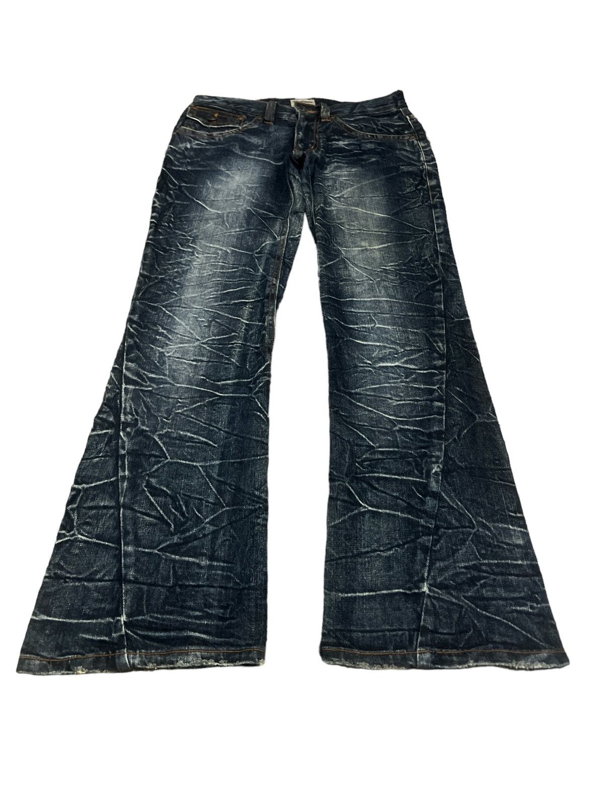 FLARED🔥NYLAUS DISTRESSED DENIM PANT