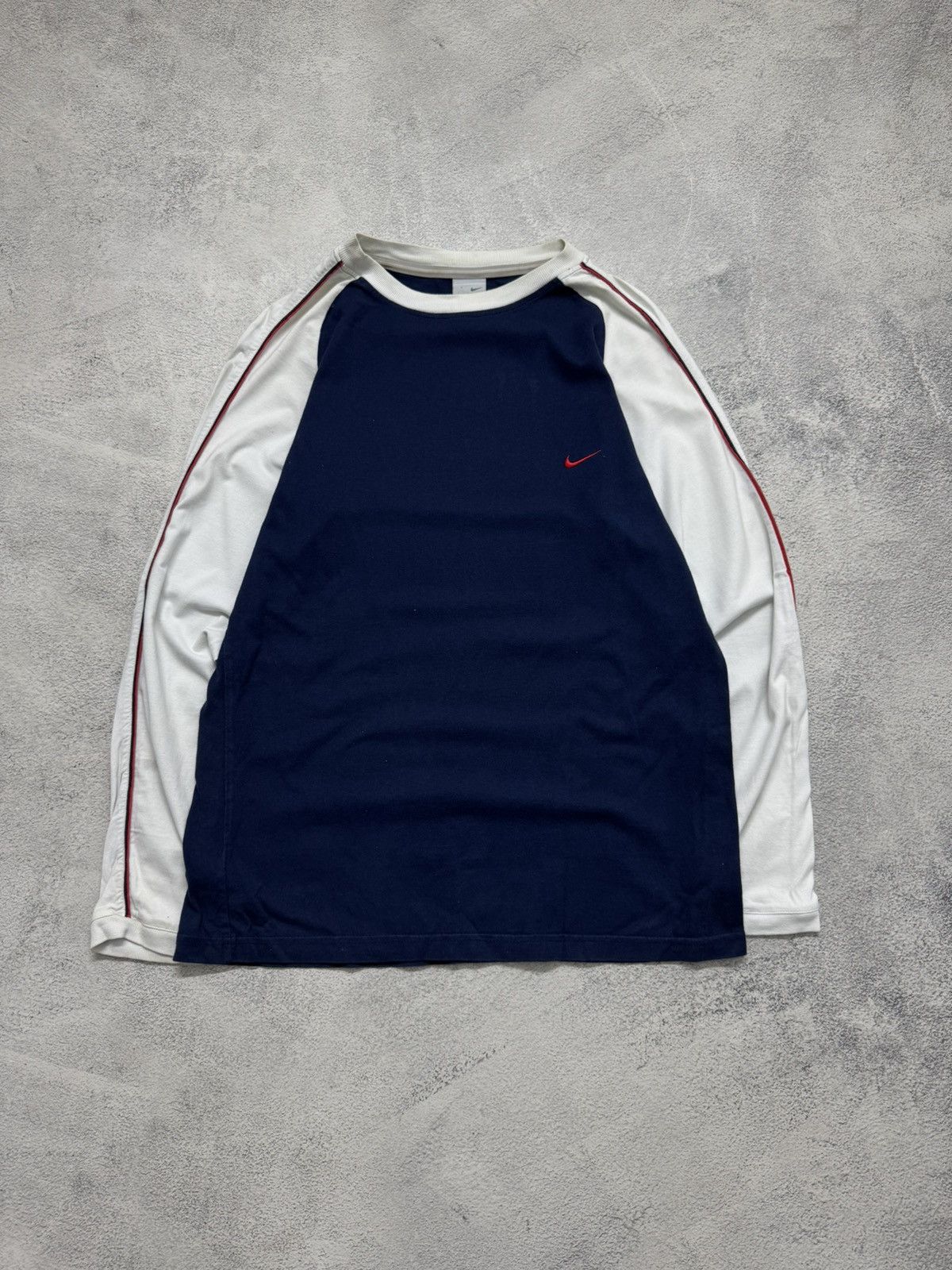 Nike Vintage Y2k Nike Swoosh Long Sleeve 00’s Size US M / EU 48-50 / 2 - 3 Thumbnail
