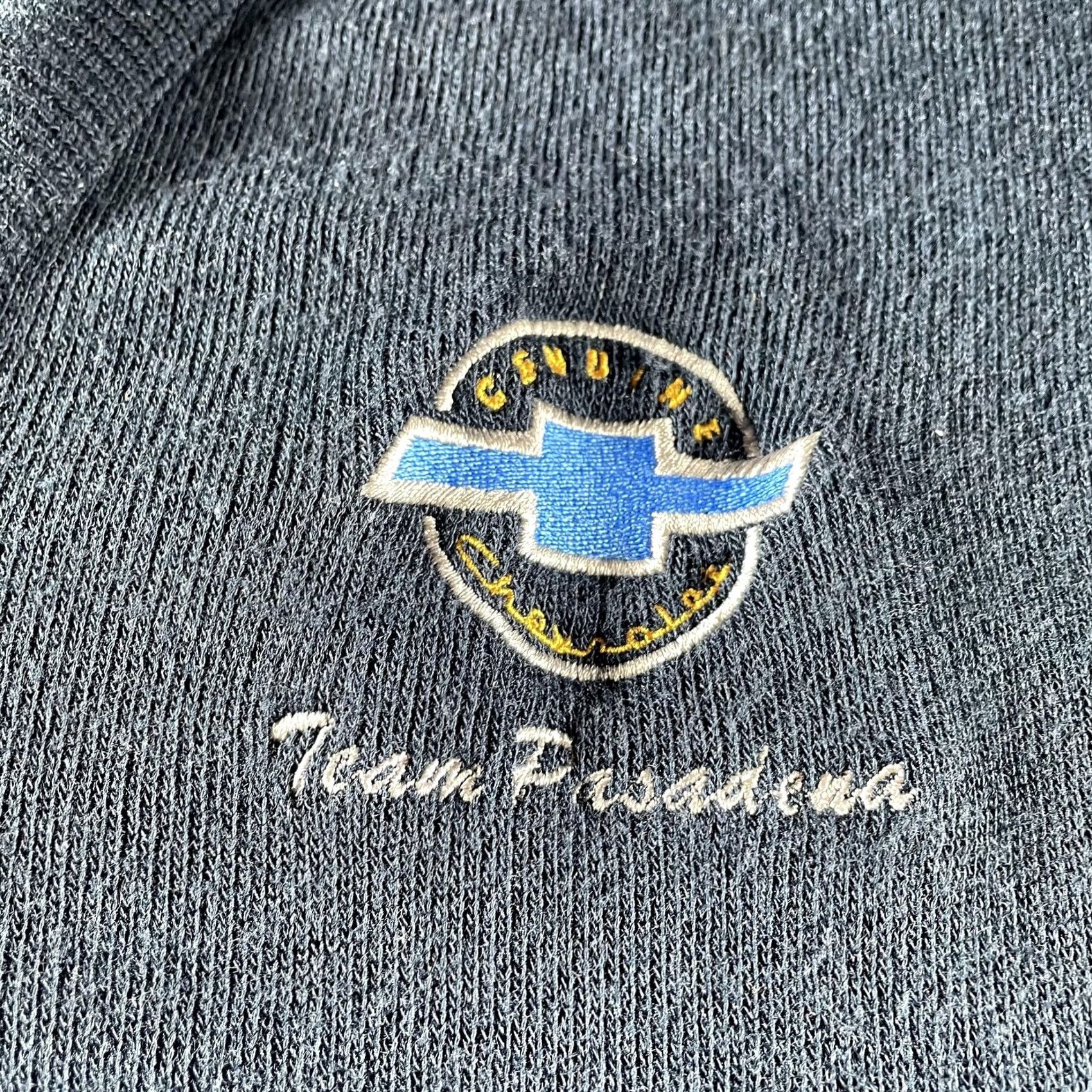 Vintage VINTAGE Chevrolet Sweater Mens L Blue Team Pasadena Pullover Acrylic USA 90s Size US L / EU 52-54 / 3 - 3 Thumbnail