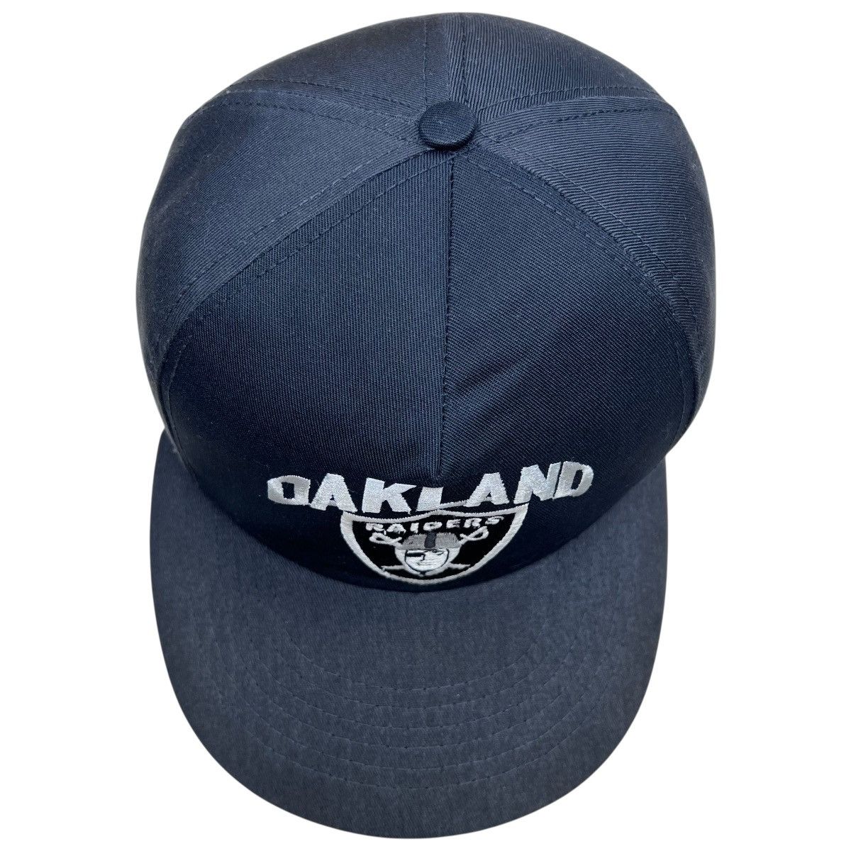 NFL 90s NFL Oakland Raiders Shield Spell Out Black Snapback 🔥 Size ONE SIZE - 5 Thumbnail