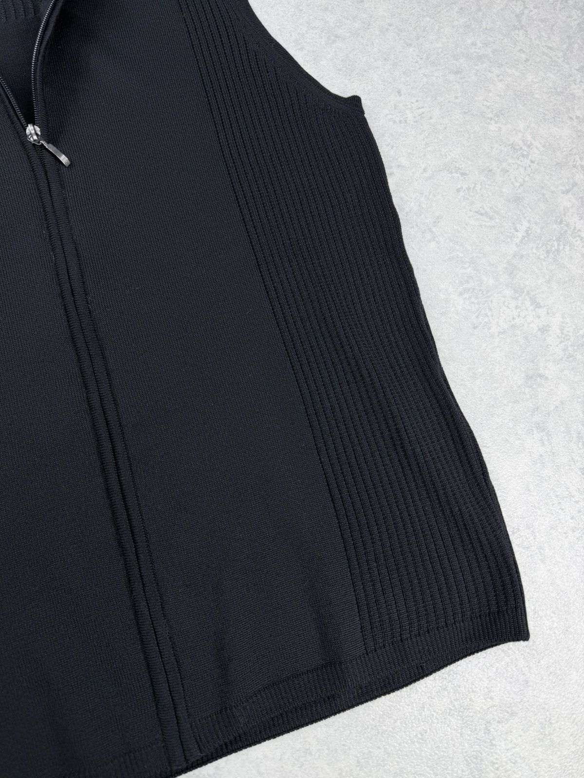Other Montechiaro Merino Wool Zip Knit Vest Black Size 48 Size US M / EU 48-50 / 2 - 2 Thumbnail