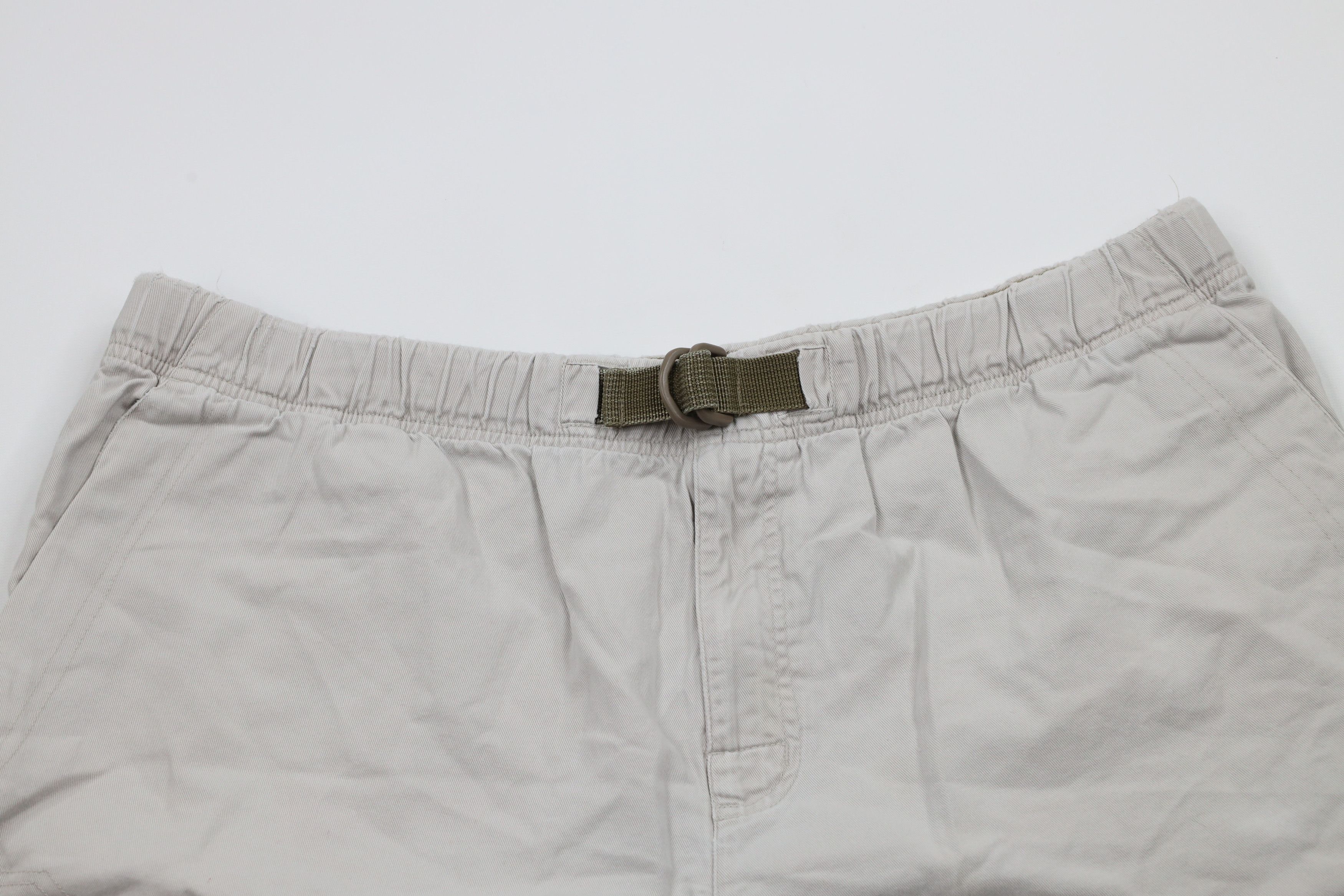 Columbia × Vintage Vintage 90s Columbia Belted Above Knee Shorts Beige Cotton Size US 36 / EU 52 - 2 Thumbnail