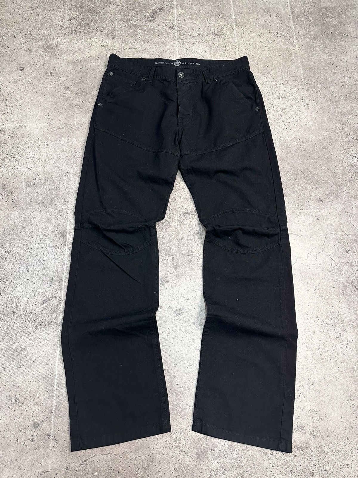 G-Star G-Star raw black denim pants carpenter y2k tech style Size US 34 / EU 50 - 2 Thumbnail