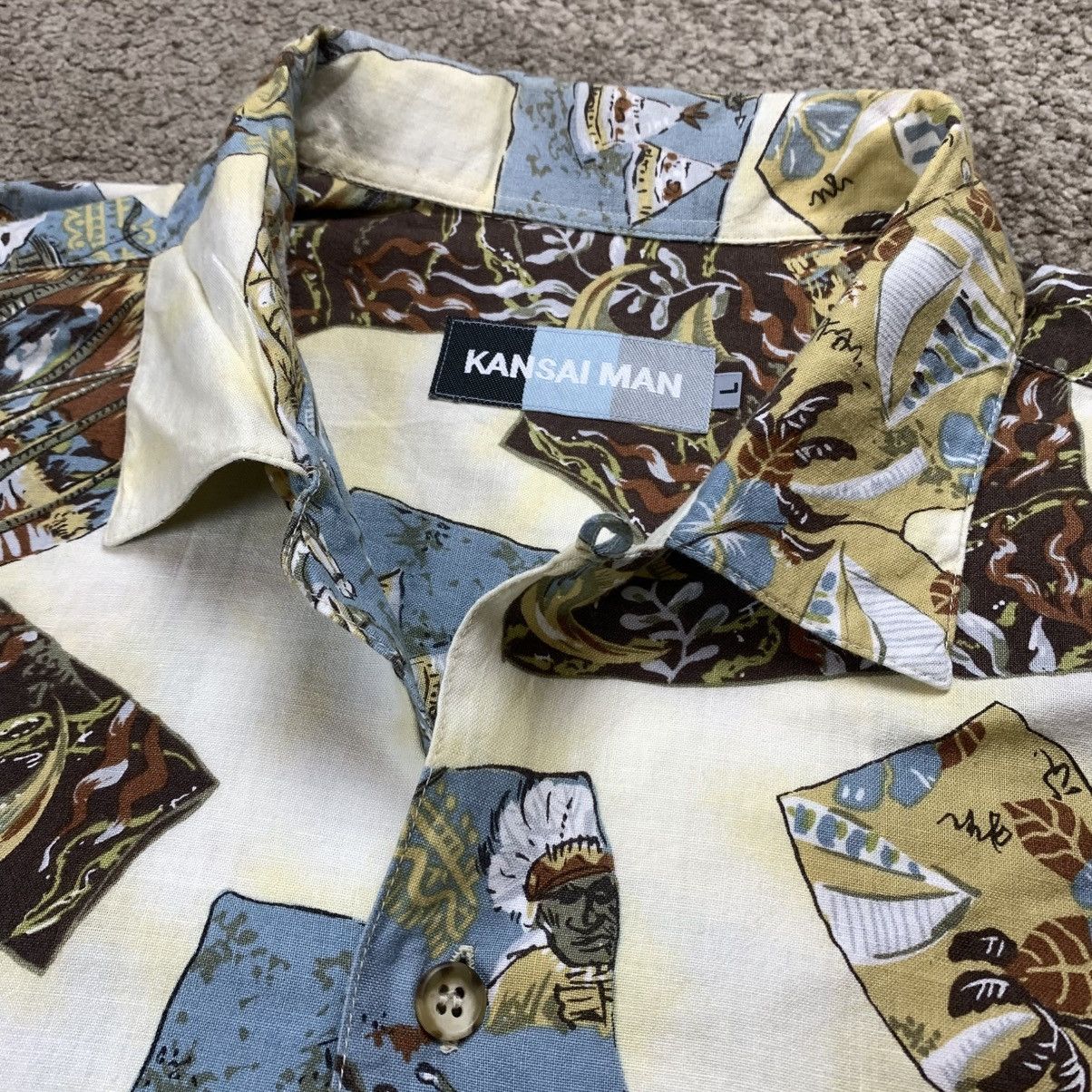 Kansai Yamamoto KANSAI MAN By KANSAI YAMAMOTO OPEN COLLAR SHIRT OVER SIZE Size US L / EU 52-54 / 3 - 6 Thumbnail