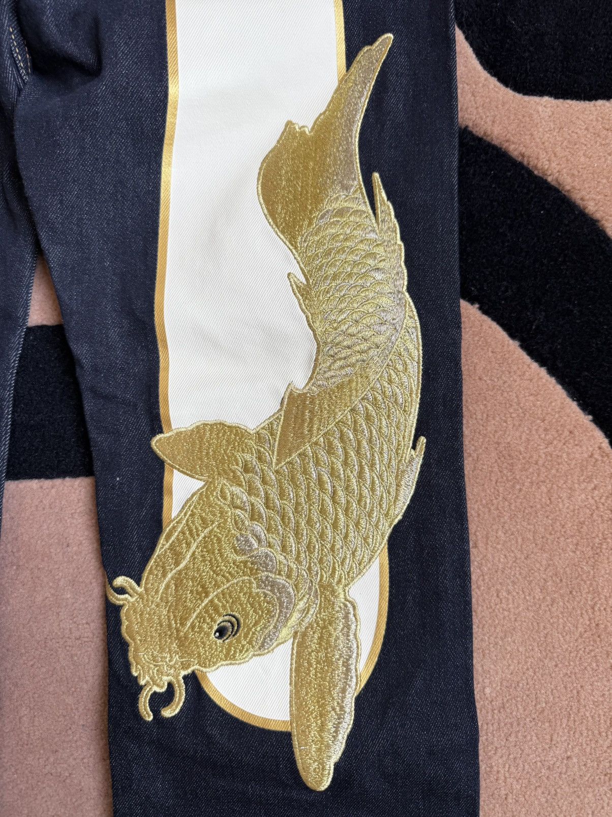 Evisu evisu Koi embroidery daicock style denim jeans size：29x34 Size US 29 - 7 Thumbnail
