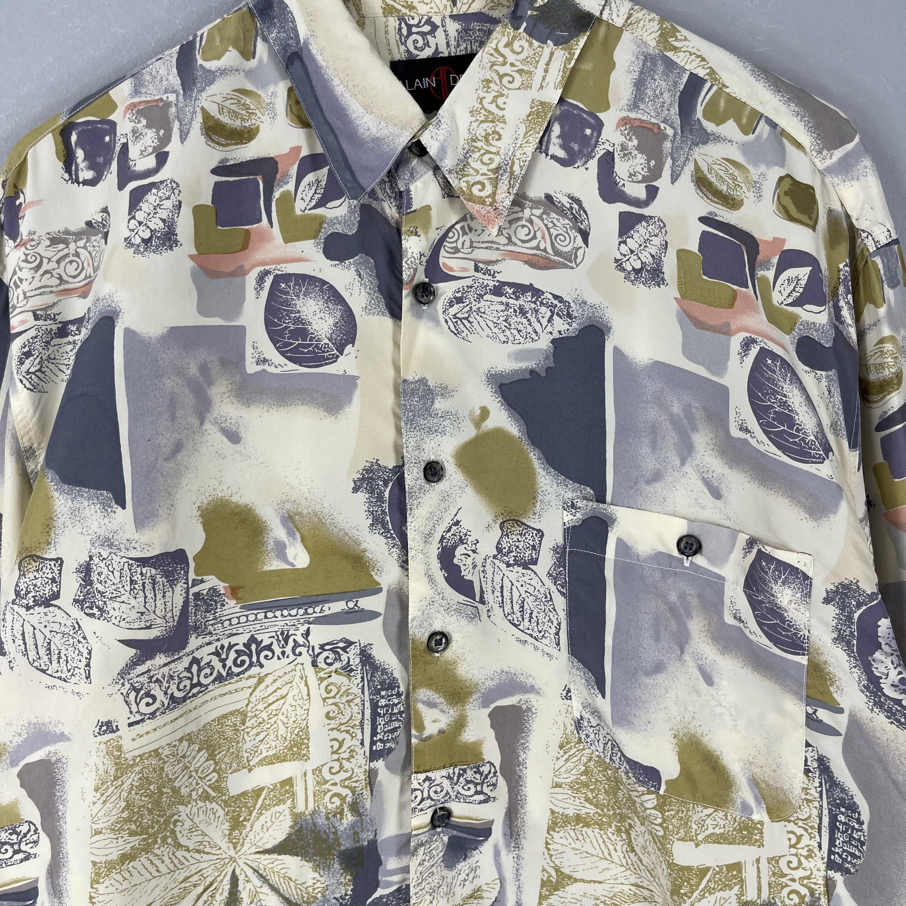 Japanese Brand Vintage ALIAN DELON Pop Art Paint Motive Artwork Shirt Size US L / EU 52-54 / 3 - 2 Thumbnail