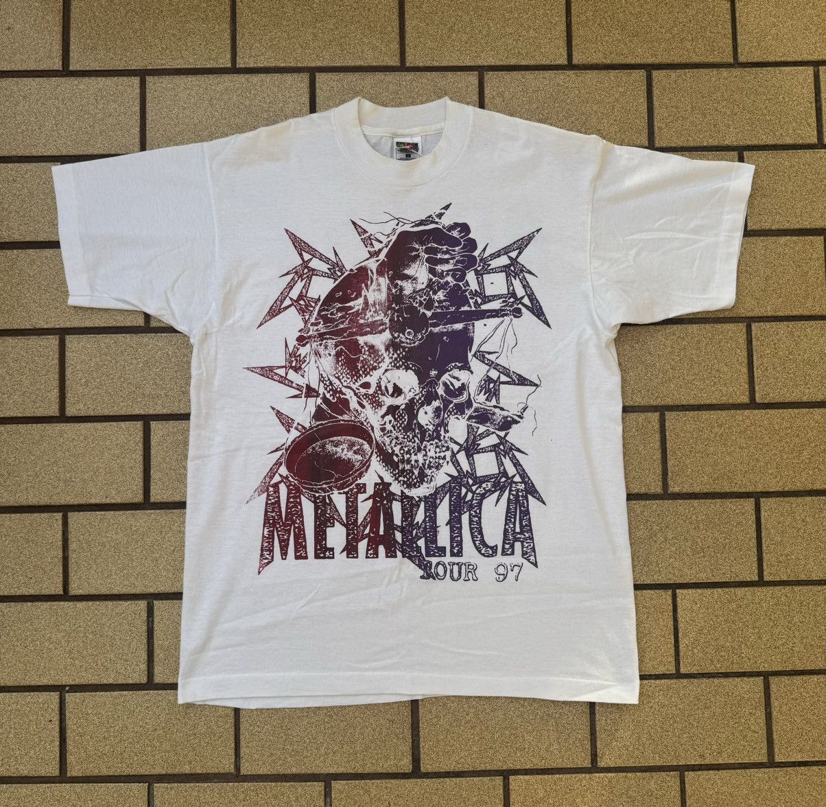 Metallica 1997 Metallica X Pushead grail Heavy Metal Art tee 90s rare Size US L / EU 52-54 / 3 - 1 Thumbnail