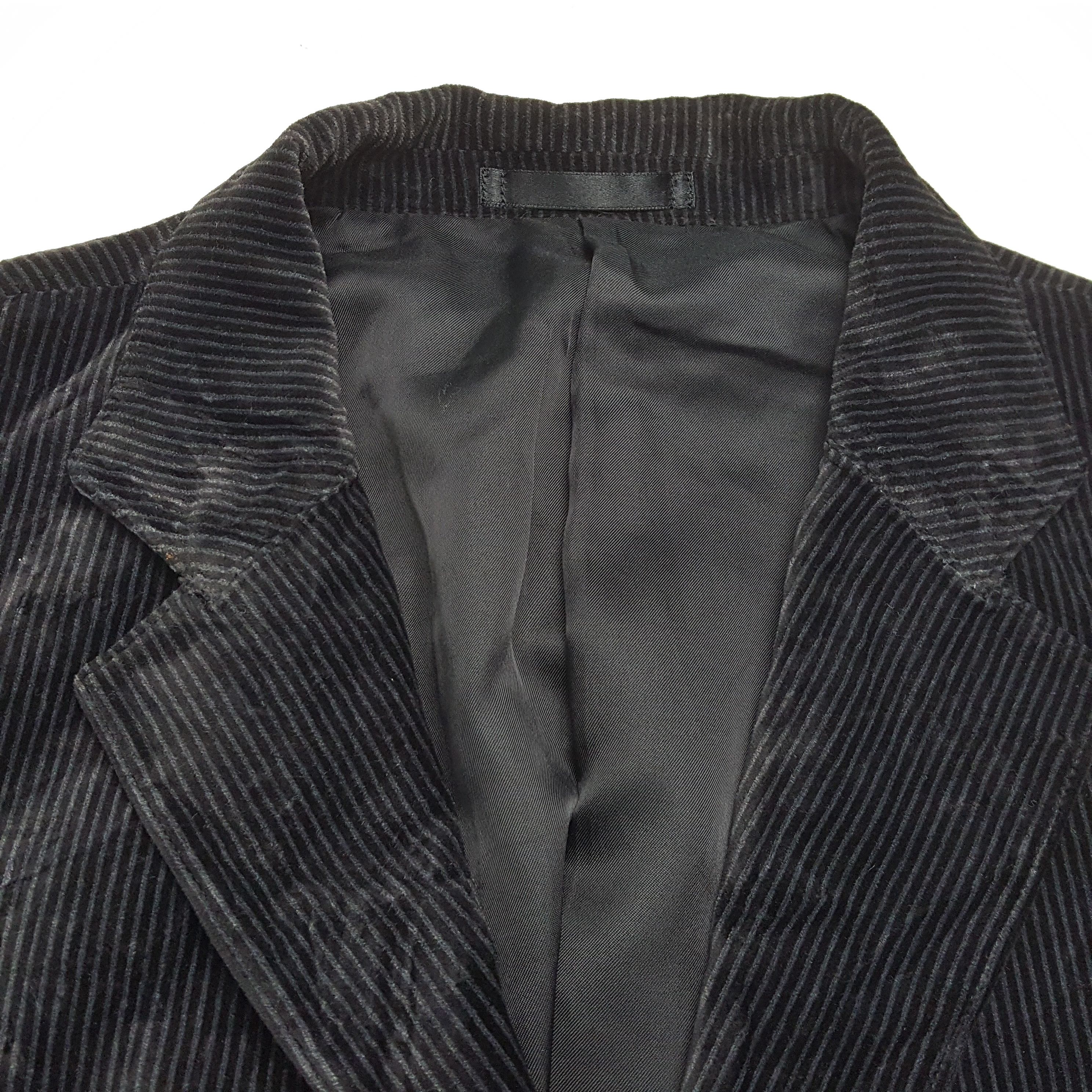 Japanese Brand × Vintage × Yohji Yamamoto A.A.R YOHJI YAMAMOTO Fashion Designer Velvet Blazer Size 42S - 9 Thumbnail