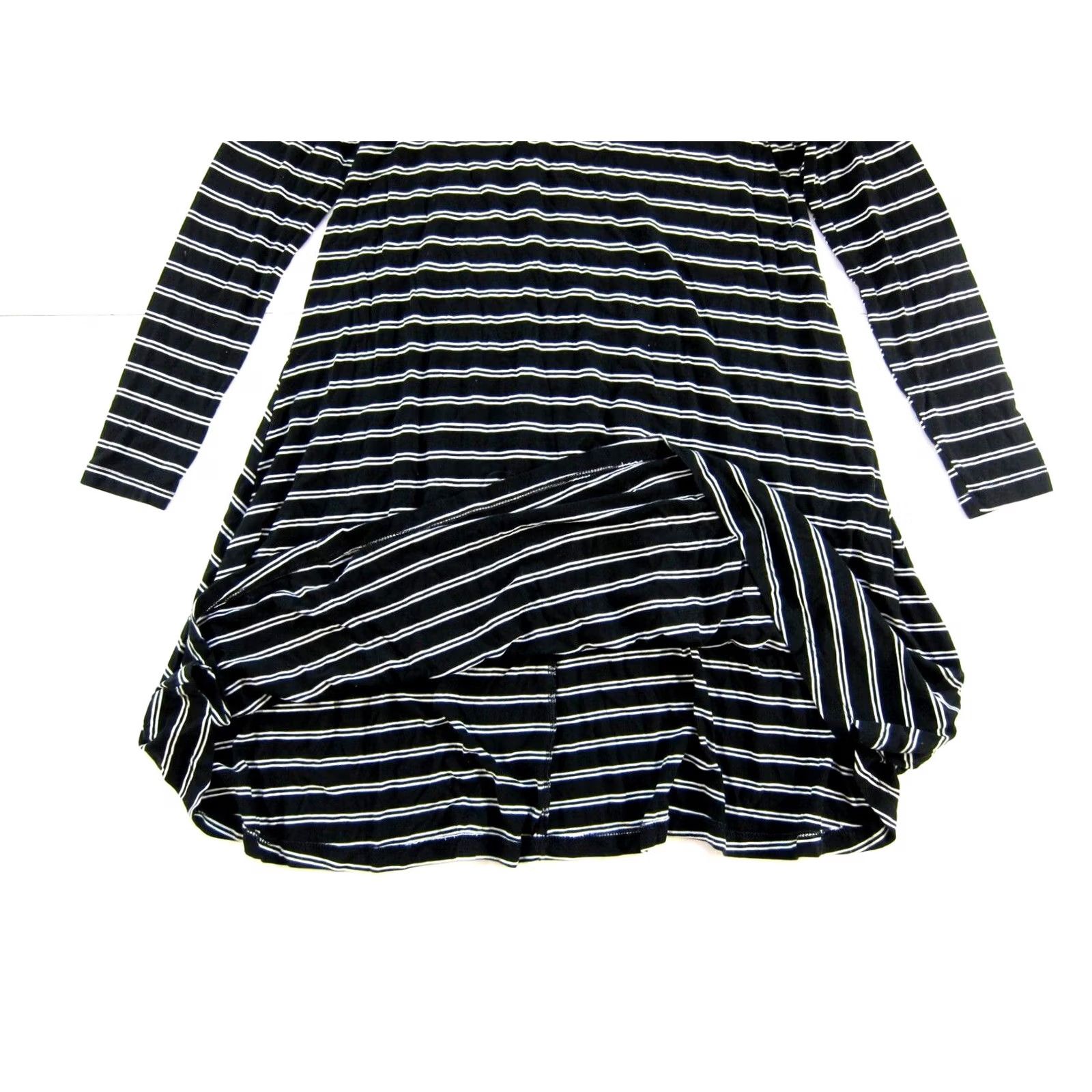 Old Navy Old Navy Black White Stripe Tunic Dress XS Size XS / US 0-2 / IT 36-38 - 6 Thumbnail