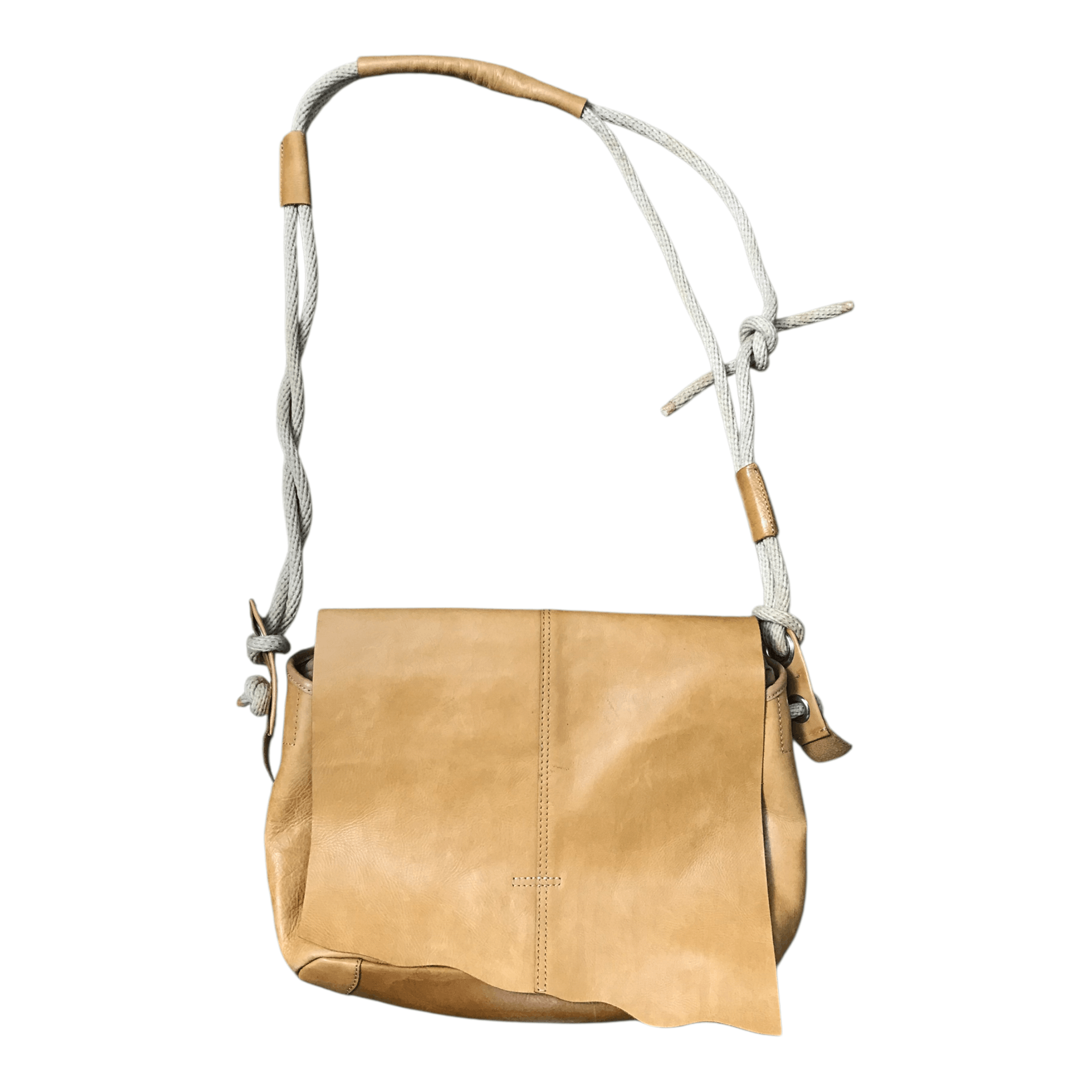 Genuine Leather Vintage Leather Brown Sling Bag Size ONE SIZE - 4 Thumbnail