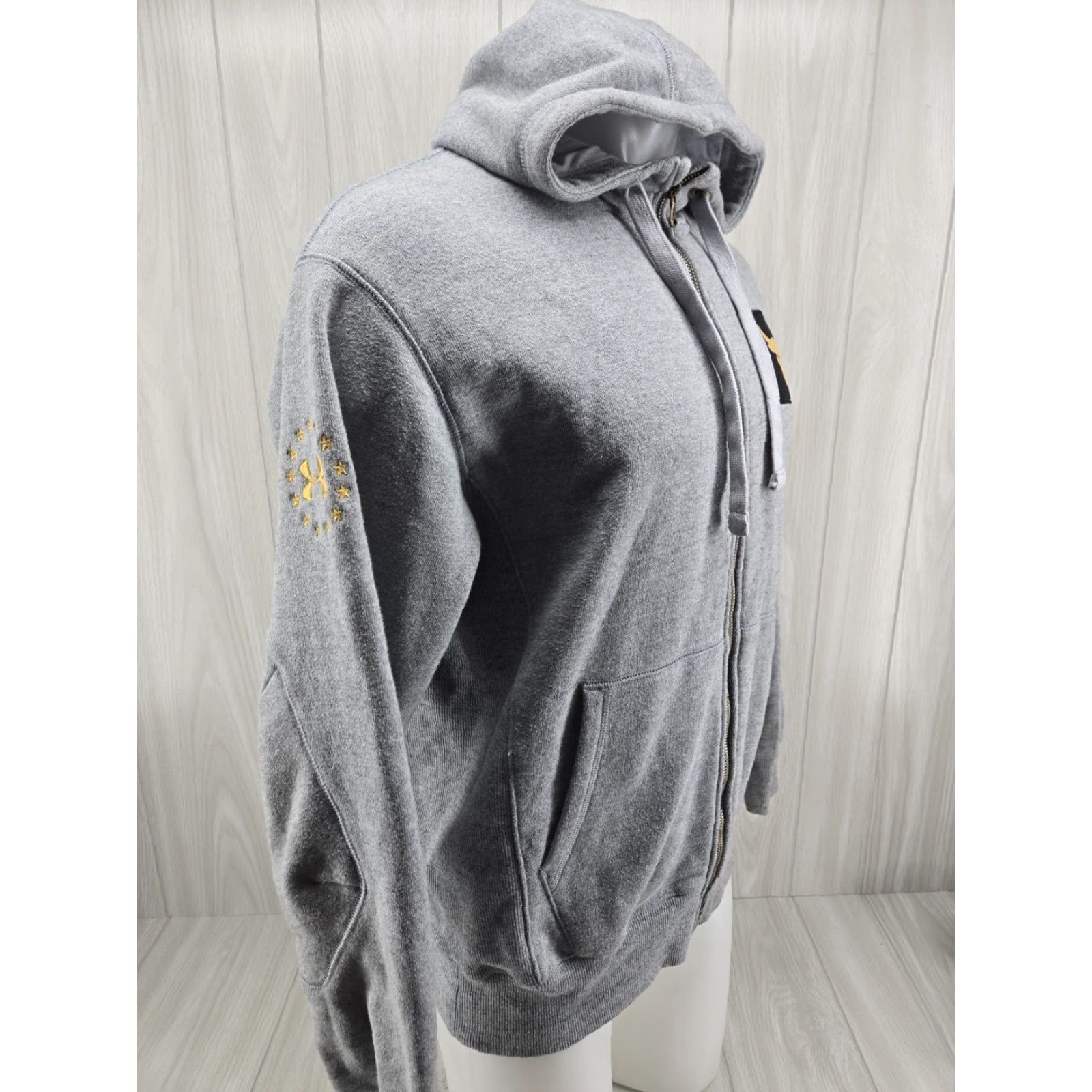 Under Armour VINTAGE Under Armour Project Rock Gray Full Zip Hoodie Men's Small Size US S / EU 44-46 / 1 - 7 Thumbnail