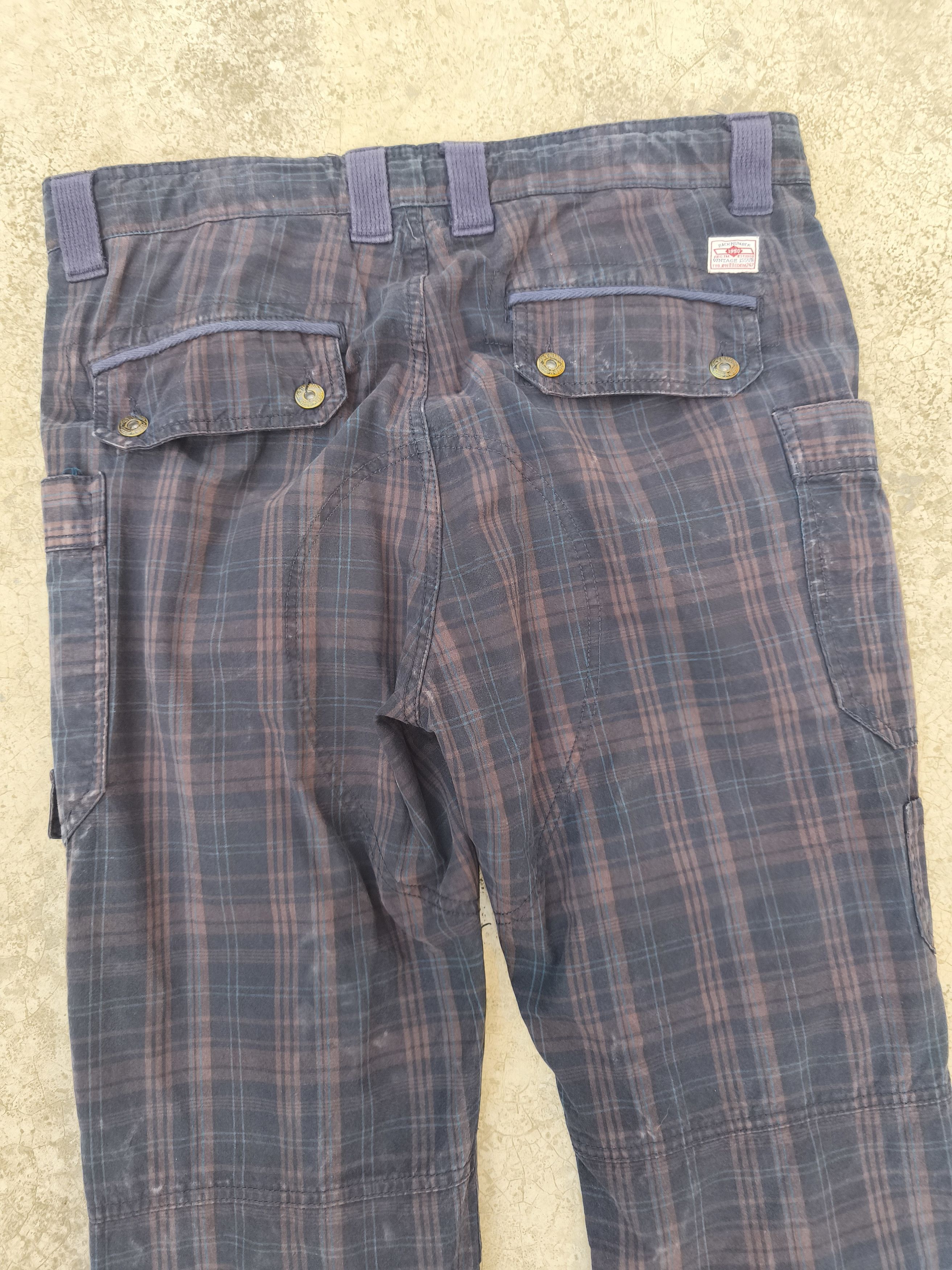 Japanese Brand Back Number cargo pants plaid Size US 36 / EU 52 - 10 Thumbnail
