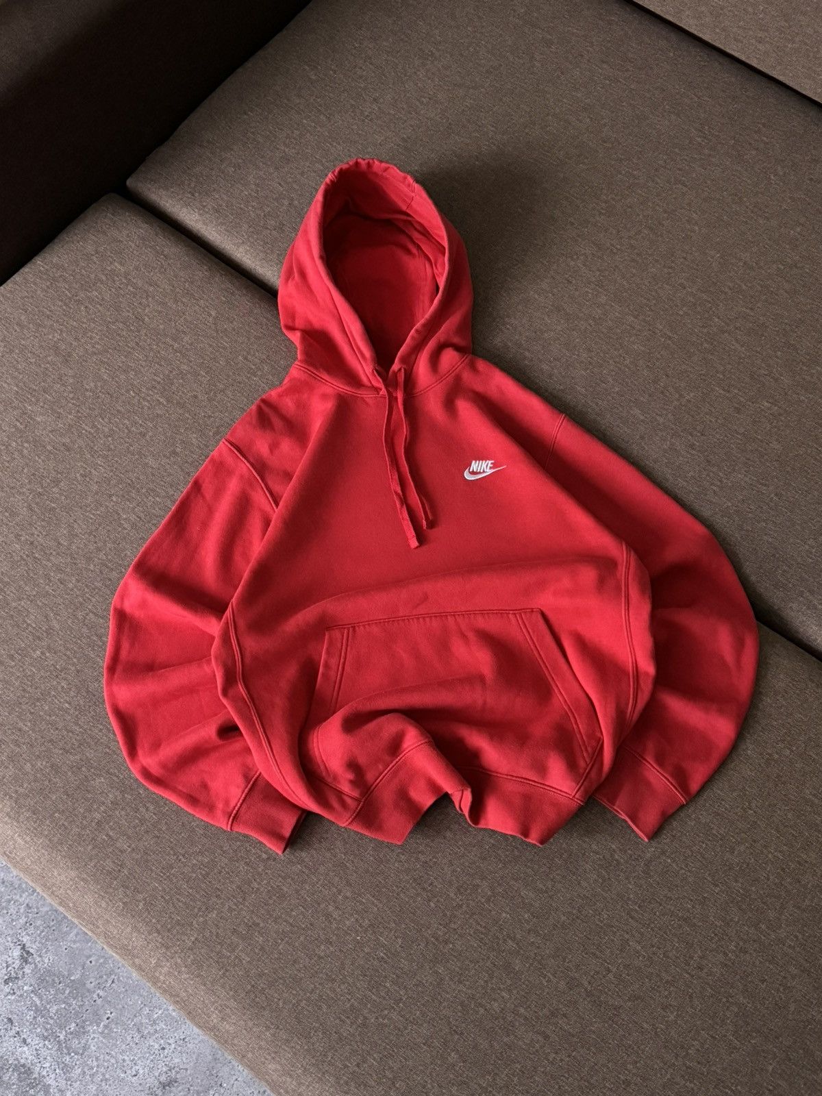 Nike × Vintage Nike basic oversized Y2K Vintage style hoodie Size US S / EU 44-46 / 1 - 2 Thumbnail