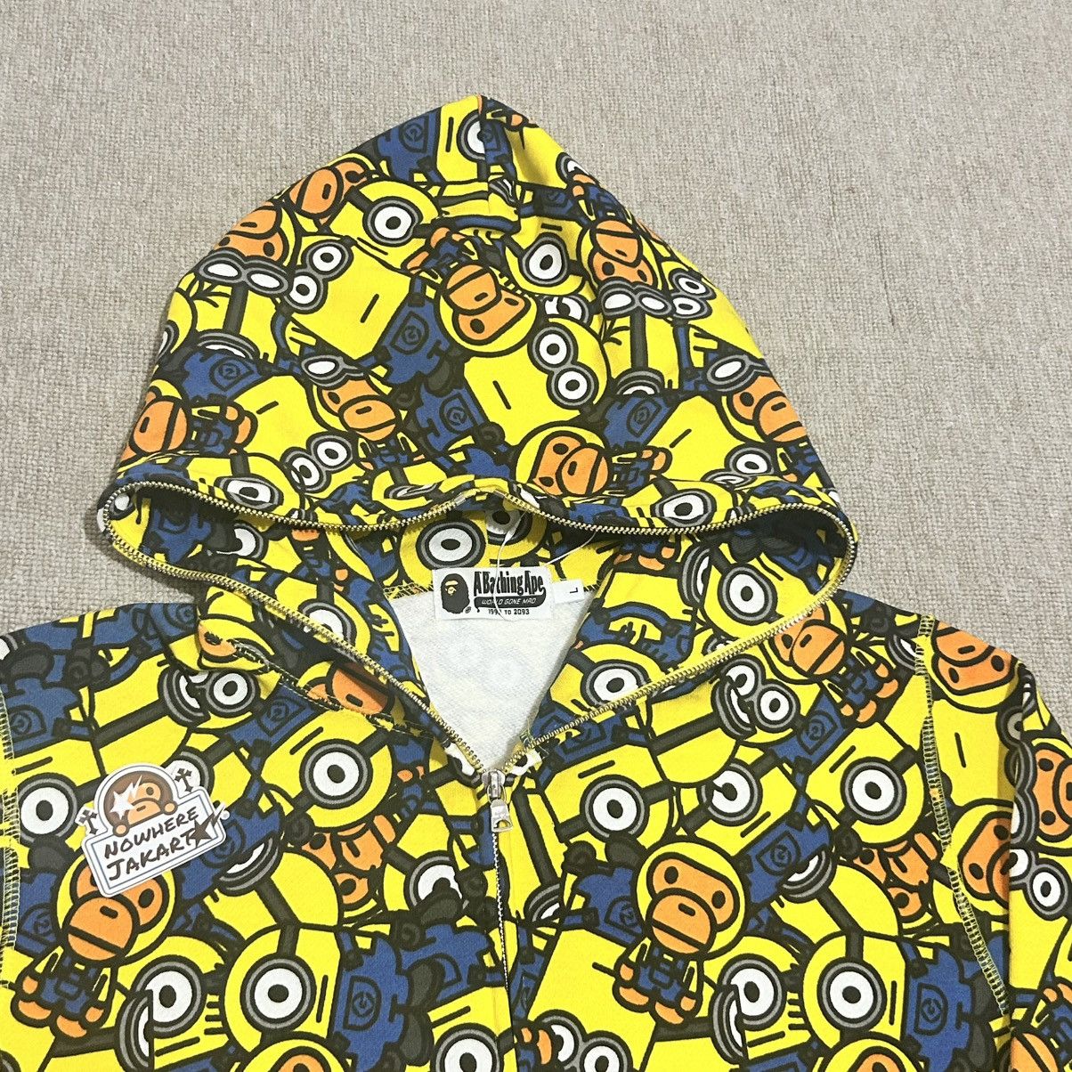 Bape Bape x Minion Full Zip Hoodie Size US L / EU 52-54 / 3 - 3 Thumbnail