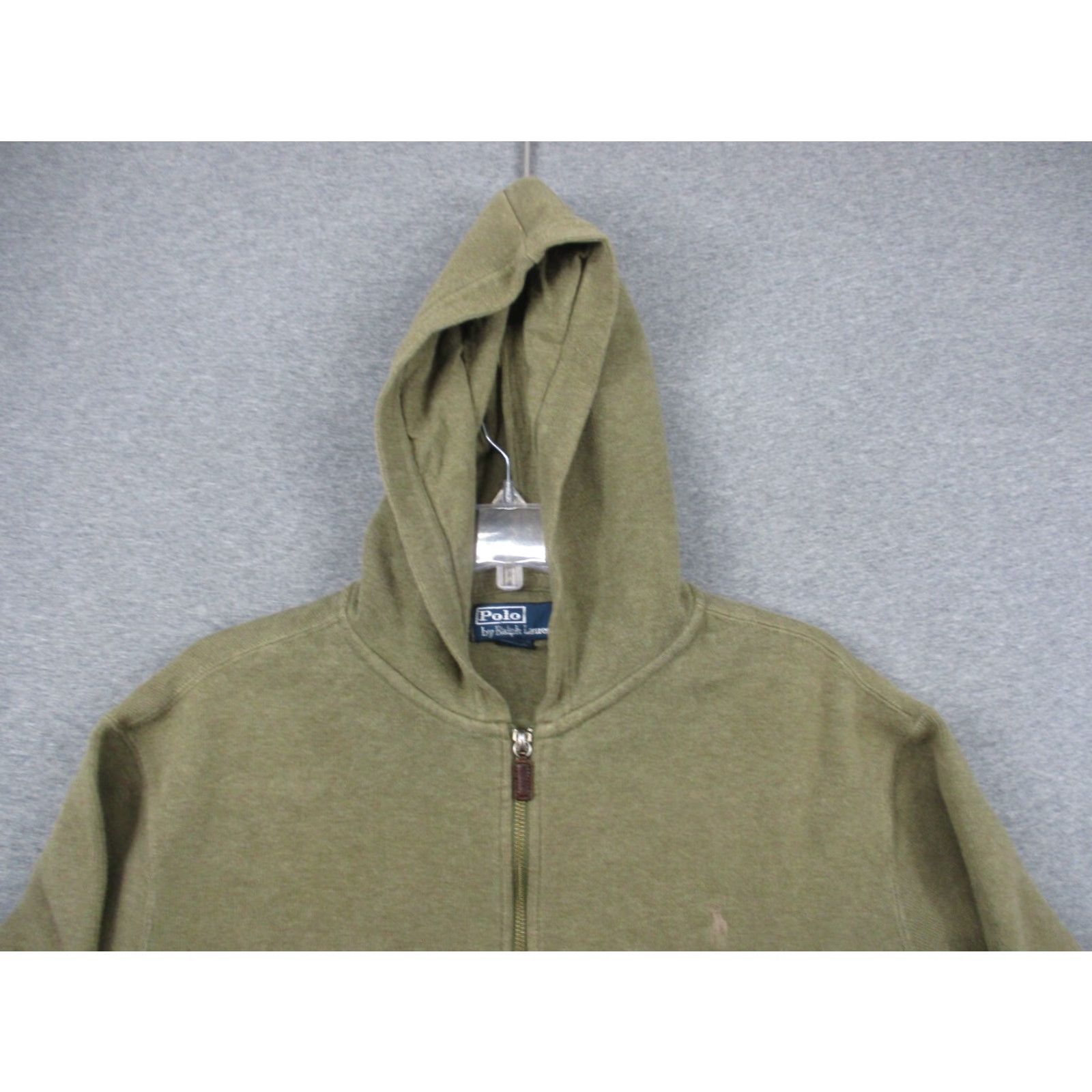 Polo Ralph Lauren VINTAGE Polo Ralph Lauren Hoodie Jacket Mens XL Green Full Zip Pockets Fleece Size US XL / EU 56 / 4 - 5 Thumbnail