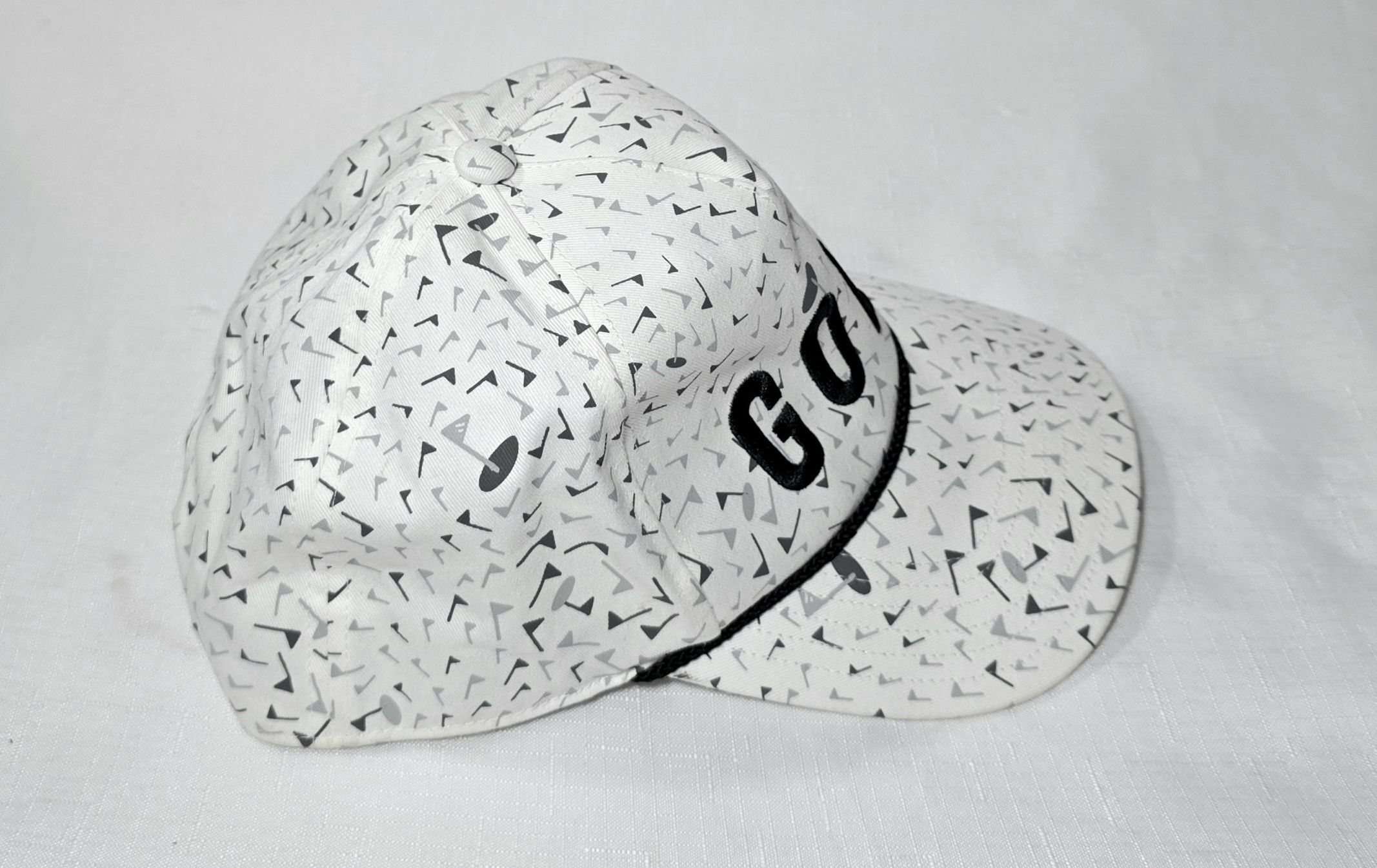 Adidas Adidas X Golf AOP White Black Snapback Flag Players Hat Size ONE SIZE - 4 Thumbnail