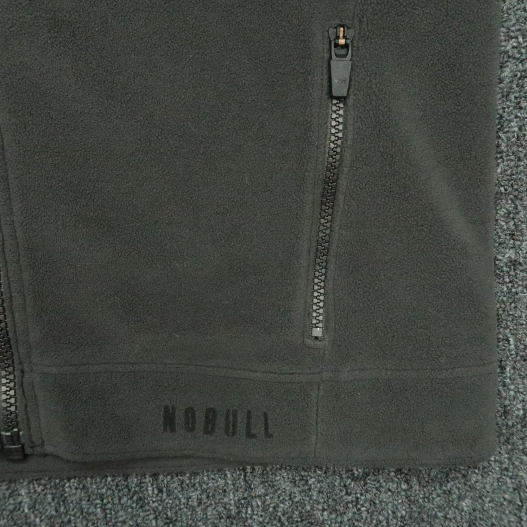 Vintage Nobull Hoodie Mens Small Gray Full Zip Fleece Hooded Pockets Size US S / EU 44-46 / 1 - 4 Thumbnail