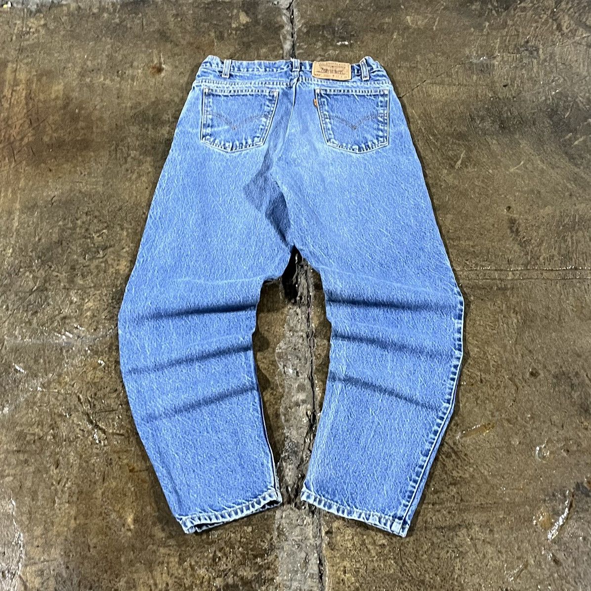 Levi's × Vintage Crazy Vintage 90s Levi's Orange Tab 550 Faded Skater Jeans Size US 32 / EU 48 - 1 Thumbnail