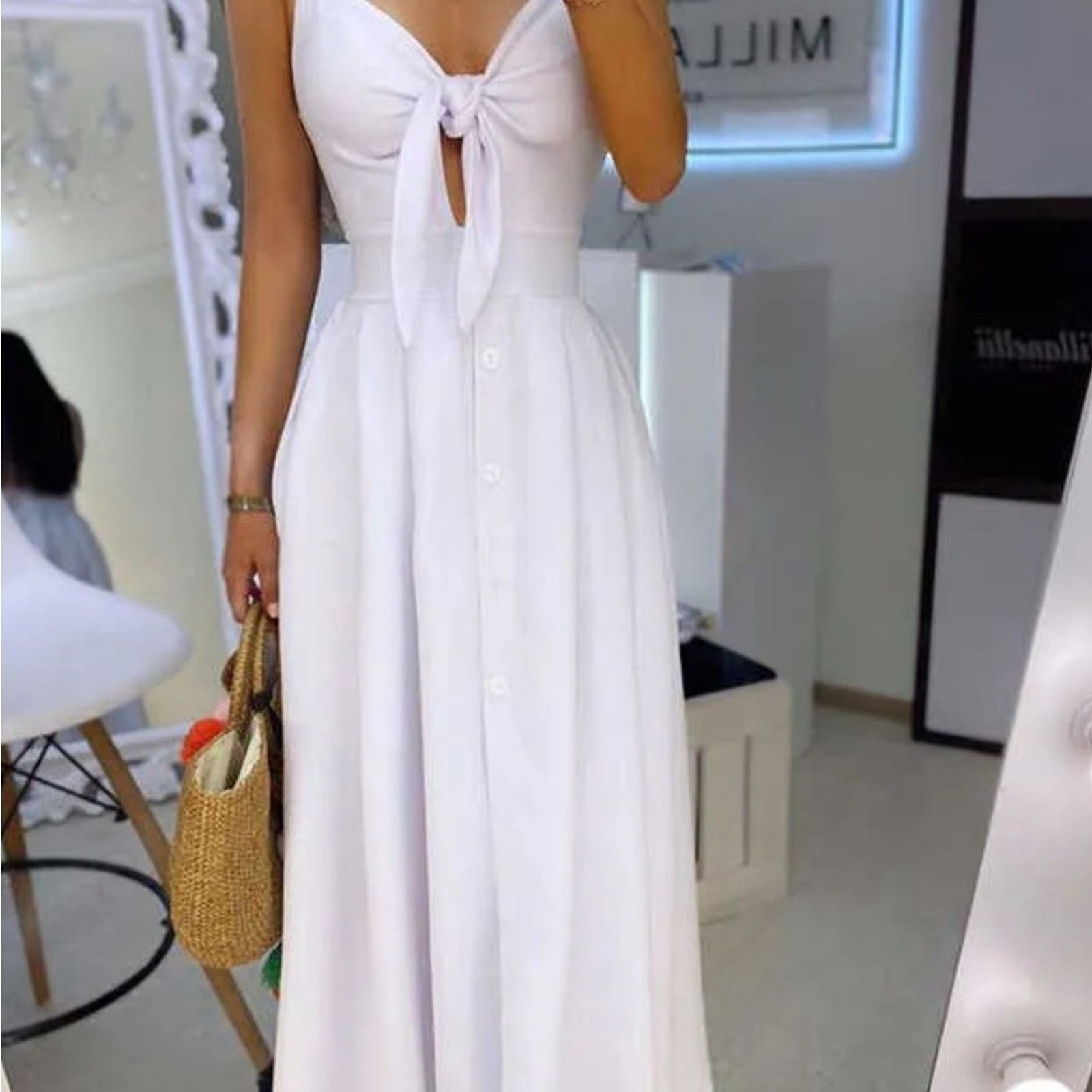 Other New Chic White Strapless Dress size Xs Size S / US 4 / IT 40 - 2 Thumbnail
