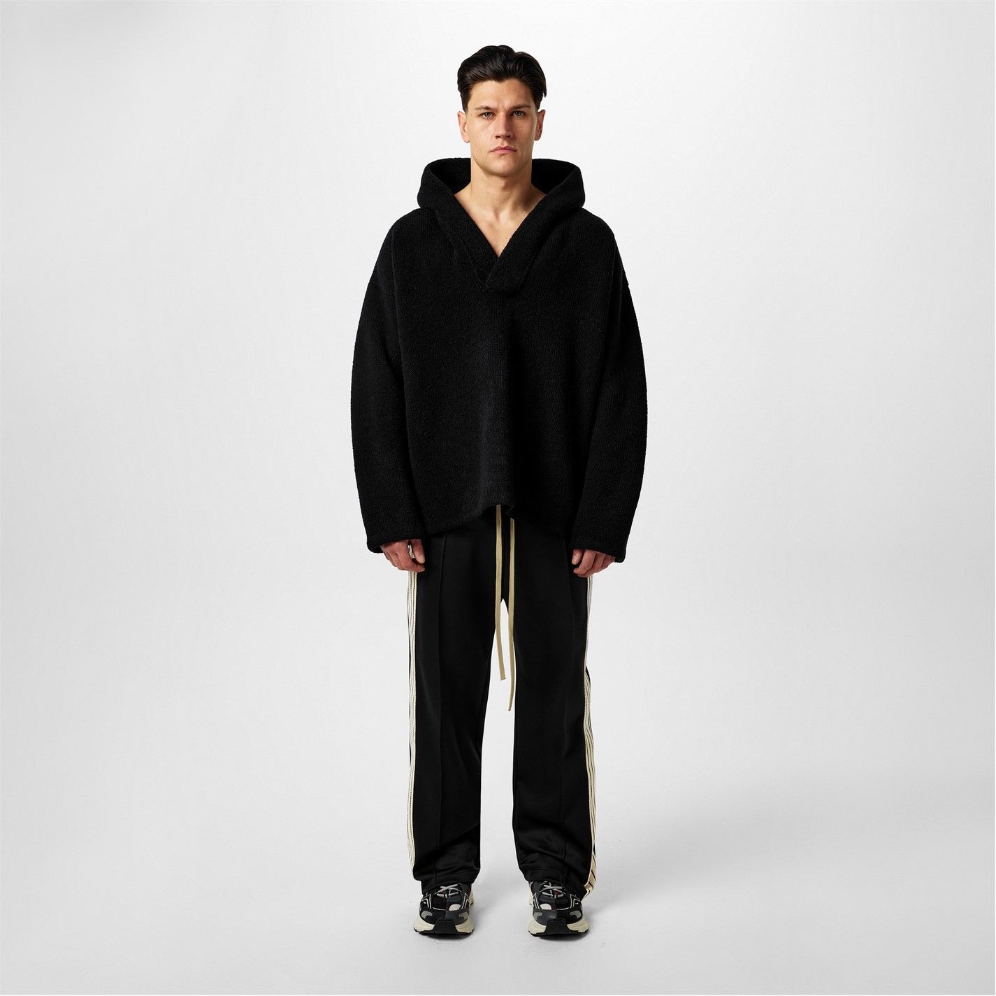Fear of God Bouclé Polo Hoodie Size US S / EU 44-46 / 1 - 4 Thumbnail