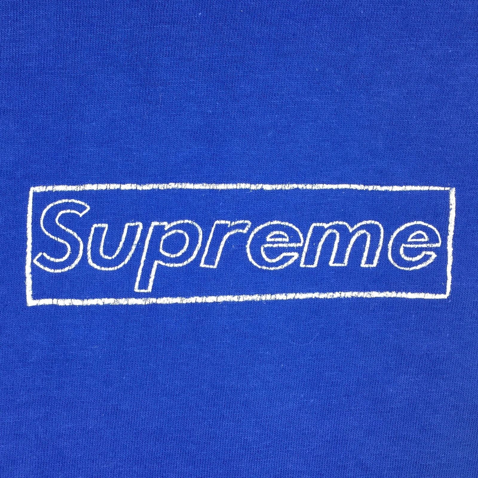 Supreme 2002 Supreme KAWS Blue Box Logo Tee Size US M / EU 48-50 / 2 - 3 Thumbnail