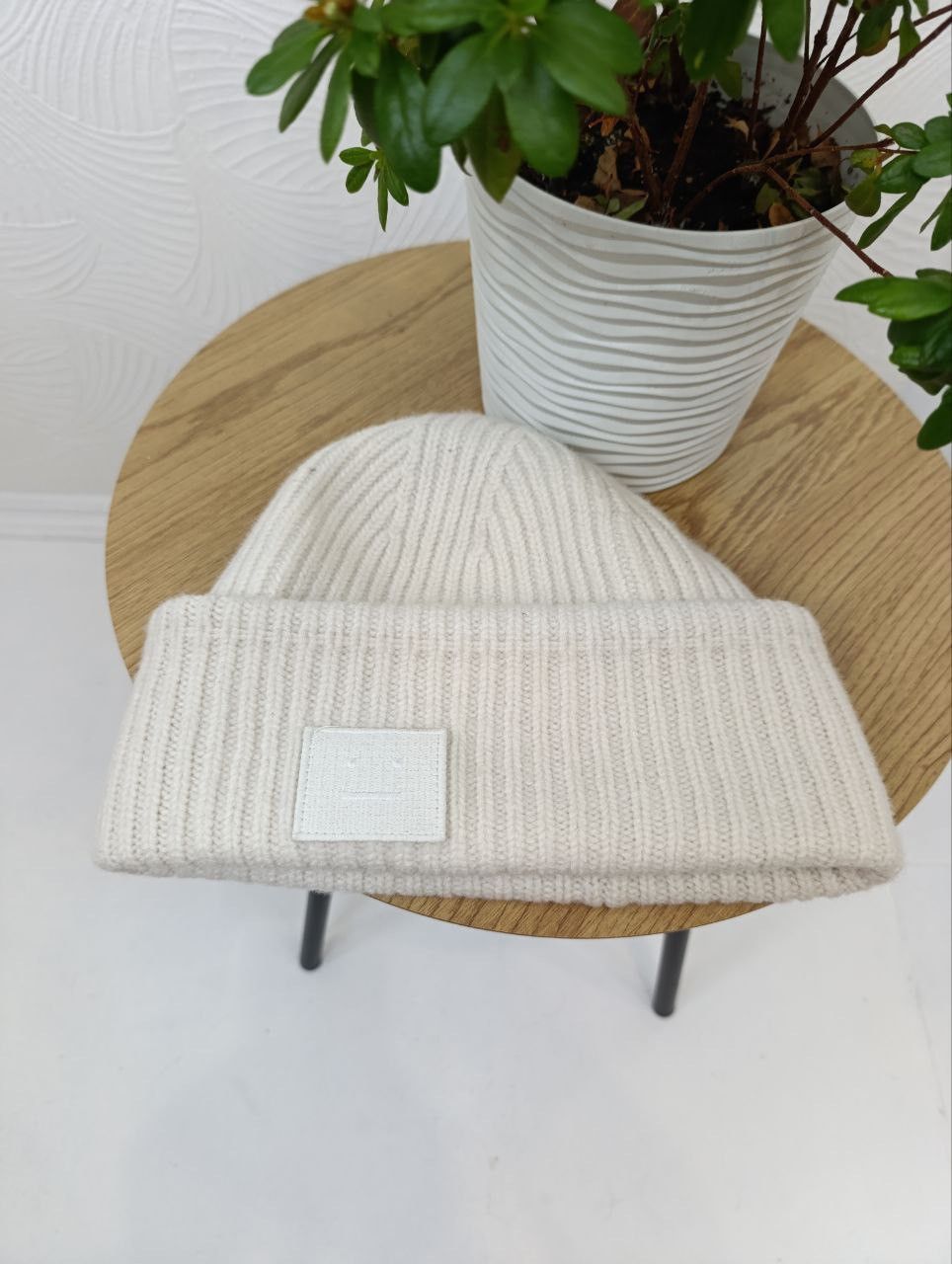 Acne Studios Acne Studios Hat Knitted Vintage Box Logo Face Wool Size ONE SIZE - 3 Thumbnail