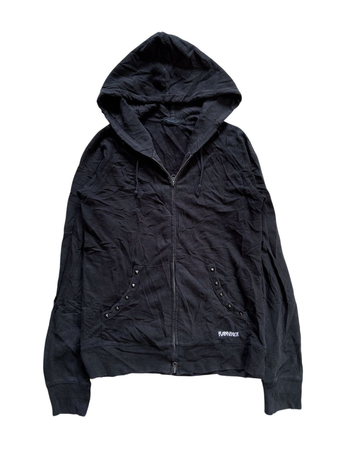 Japanese Brand JAPANESE PUNK DISTRESSED STYLE ZIP HODDIE number nine style Size US M / EU 48-50 / 2 - 1 Thumbnail
