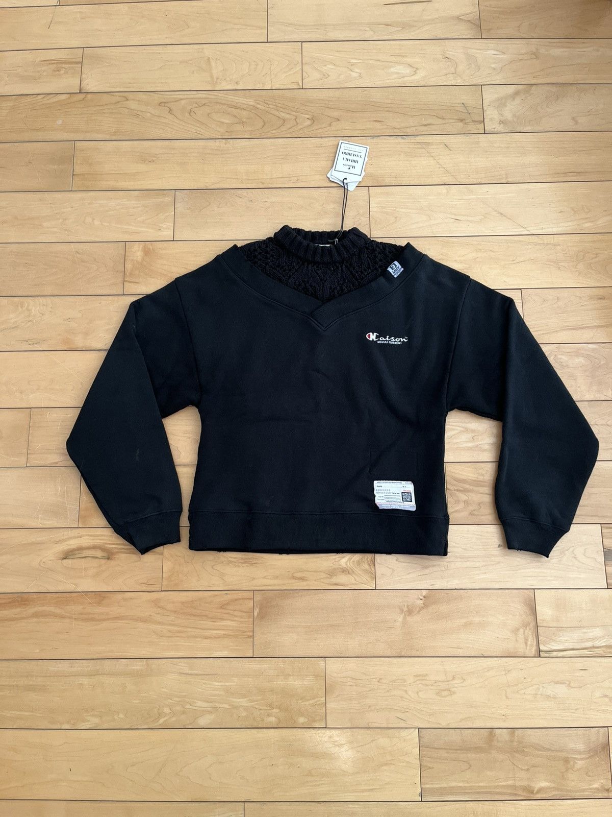 Maison MIHARA YASUHIRO NWT - Maison Mihara Yasuhiro Logo Deconstructed Sweatshirt Size US M / EU 48-50 / 2 - 1 Thumbnail