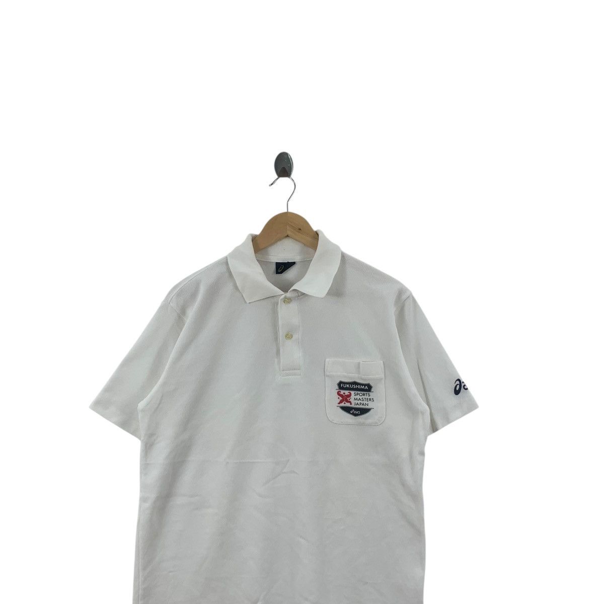 Asics Vintage ASICS JAPAN FUKUSHIMA Sports Masters Polo Tee Size US M / EU 48-50 / 2 - 2 Thumbnail