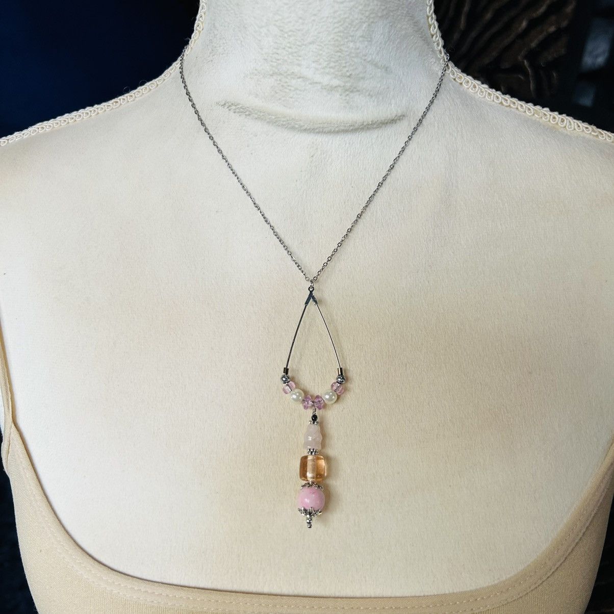 Handmade Handcrafted vintage bead changeable charm pendant necklace Size ONE SIZE - 3 Thumbnail