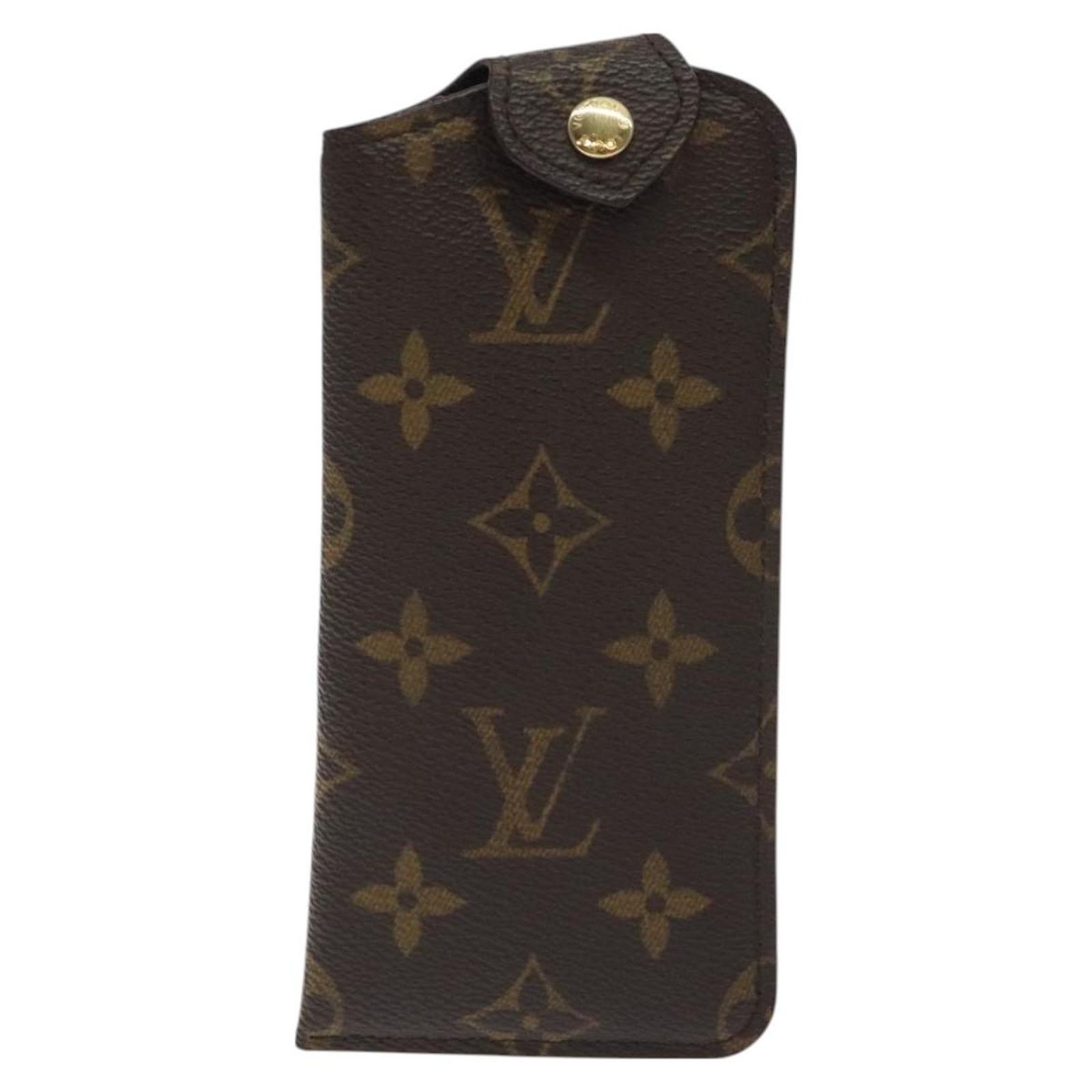 Louis Vuitton Brown Canvas Etui À Lunettes