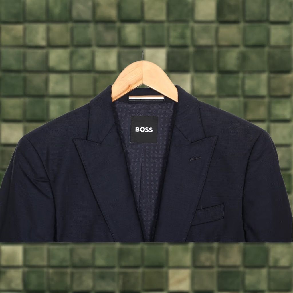Hugo Boss HUGO BOSS Huge Peak Blazer Jacket Wool Blend Slim Fit Casual Formal Men Size 46 Size 46R - 1 Thumbnail