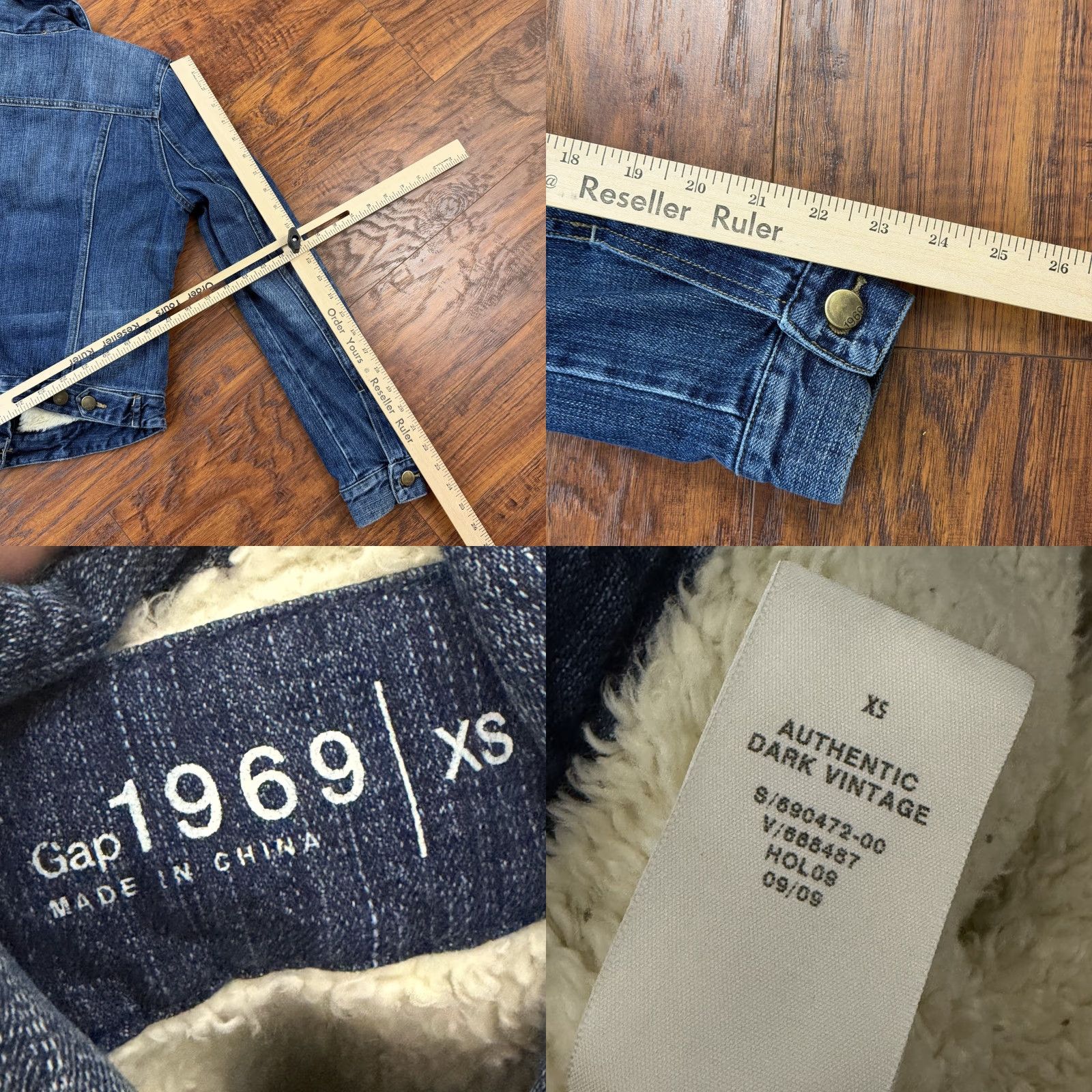 Gap VINTAGE Gap Jacket Womens XS Denim Trucker Lined Pockets Dark Wash Casual Distressed Size XS / US 0-2 / IT 36-38 - 9 Thumbnail