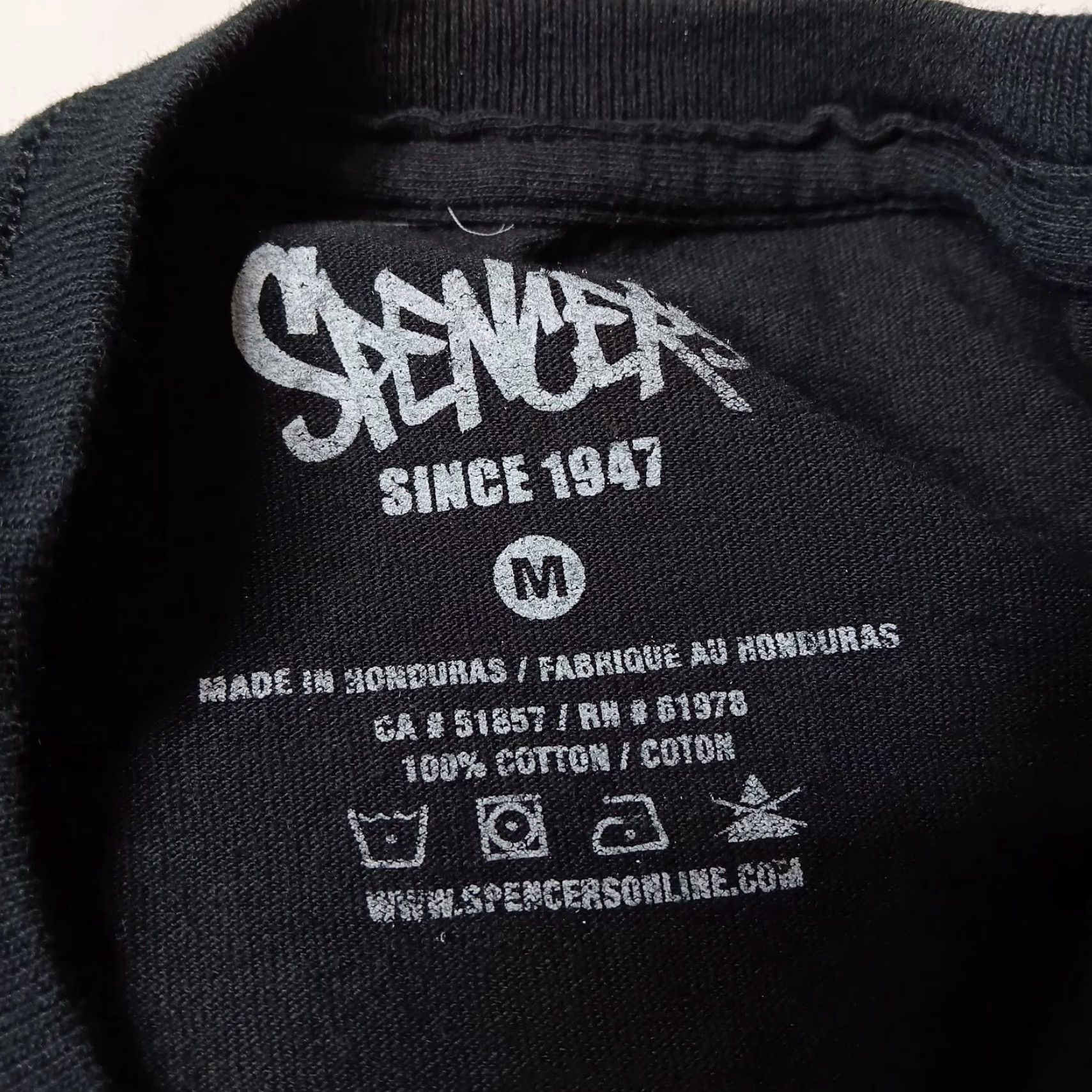 Vintage VINTAGE Spencer's Pot Leaf Shirt Unisex M Black Crew Neck Short Sleeve 420 Cannabis Weed T-Shirt Mens Womens Size US M / EU 48-50 / 2 - 4 Thumbnail