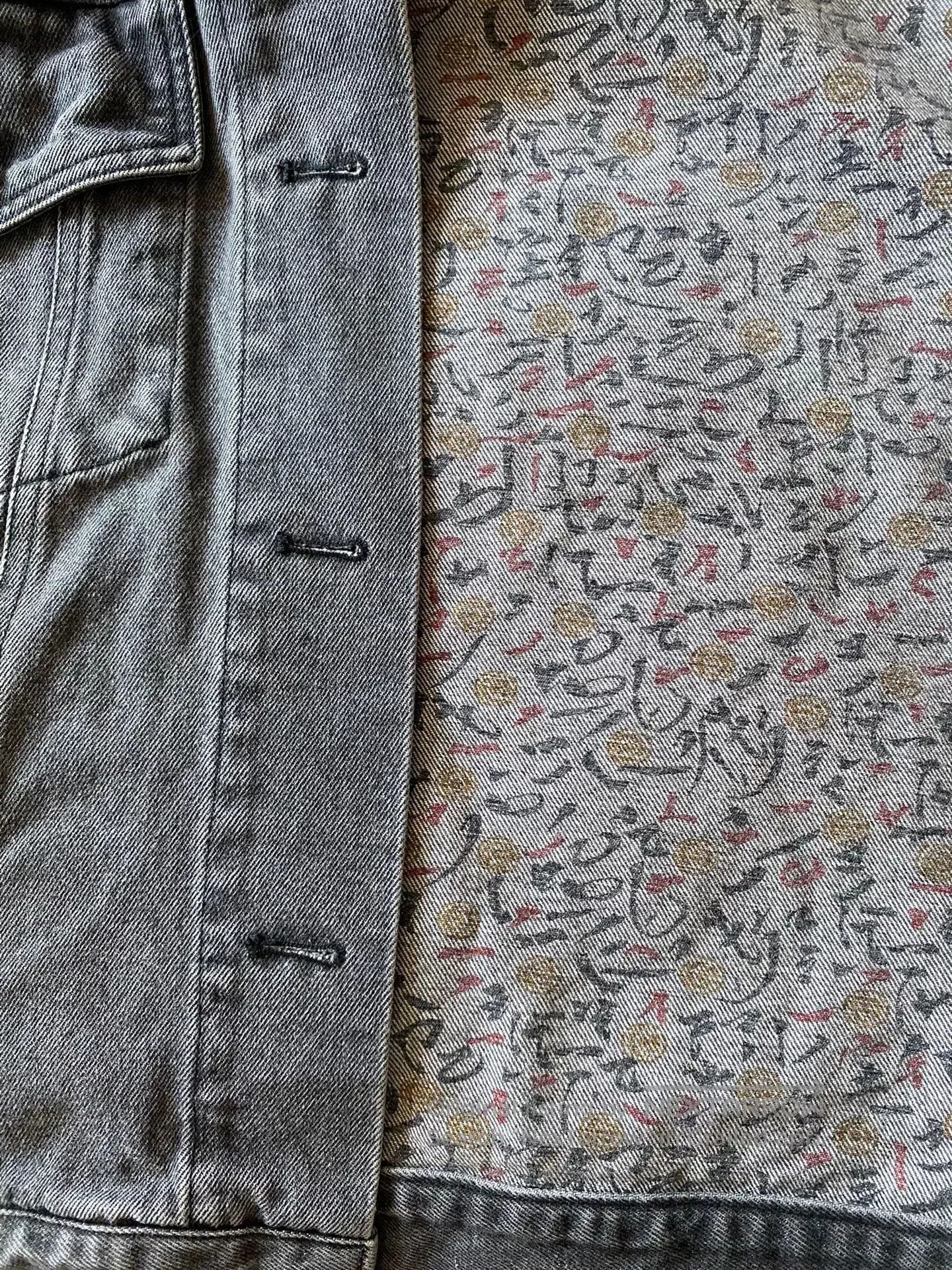 CHENPENG Chinese Style Washed Denim Embroidery Jacket. Size US M / EU 48-50 / 2 - 9 Thumbnail