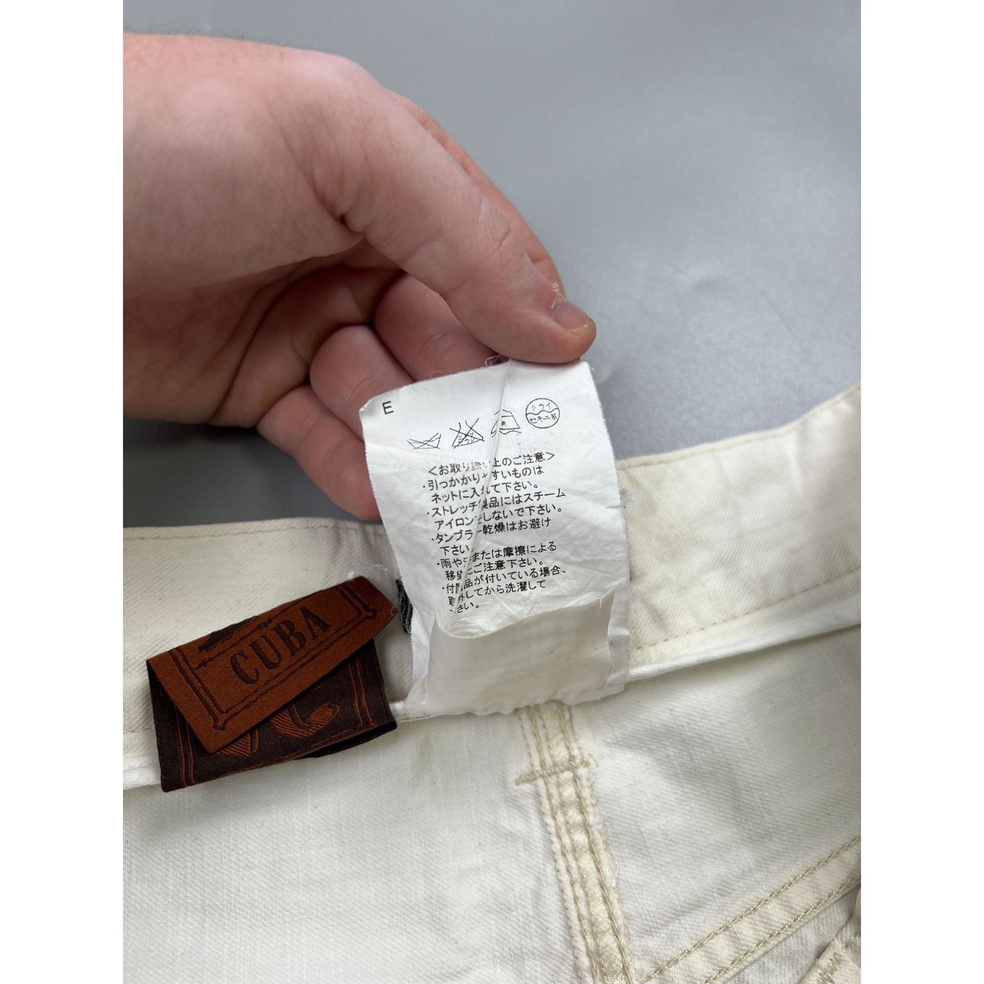 Dolce & Gabbana Dolce & Gabbana Big Logo White Denim Jeans Pants (Y0974) Size US 36 / EU 52 - 13 Thumbnail