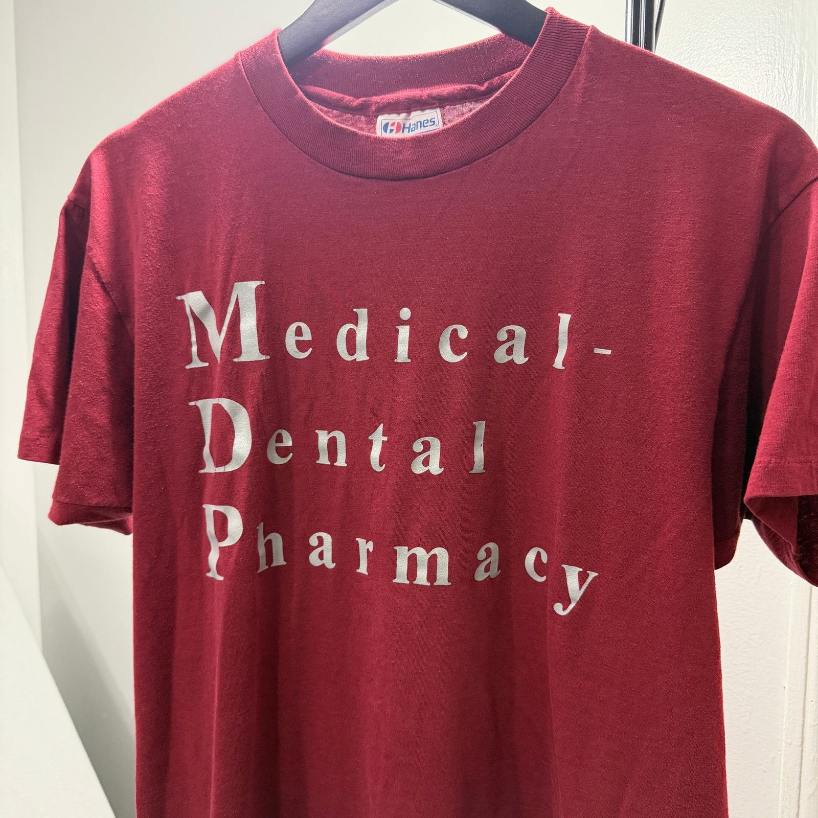 Vintage Vintage Medical Dental Pharmacy Shirt Men's Large Red 80s Size US L / EU 52-54 / 3 - 1 Thumbnail