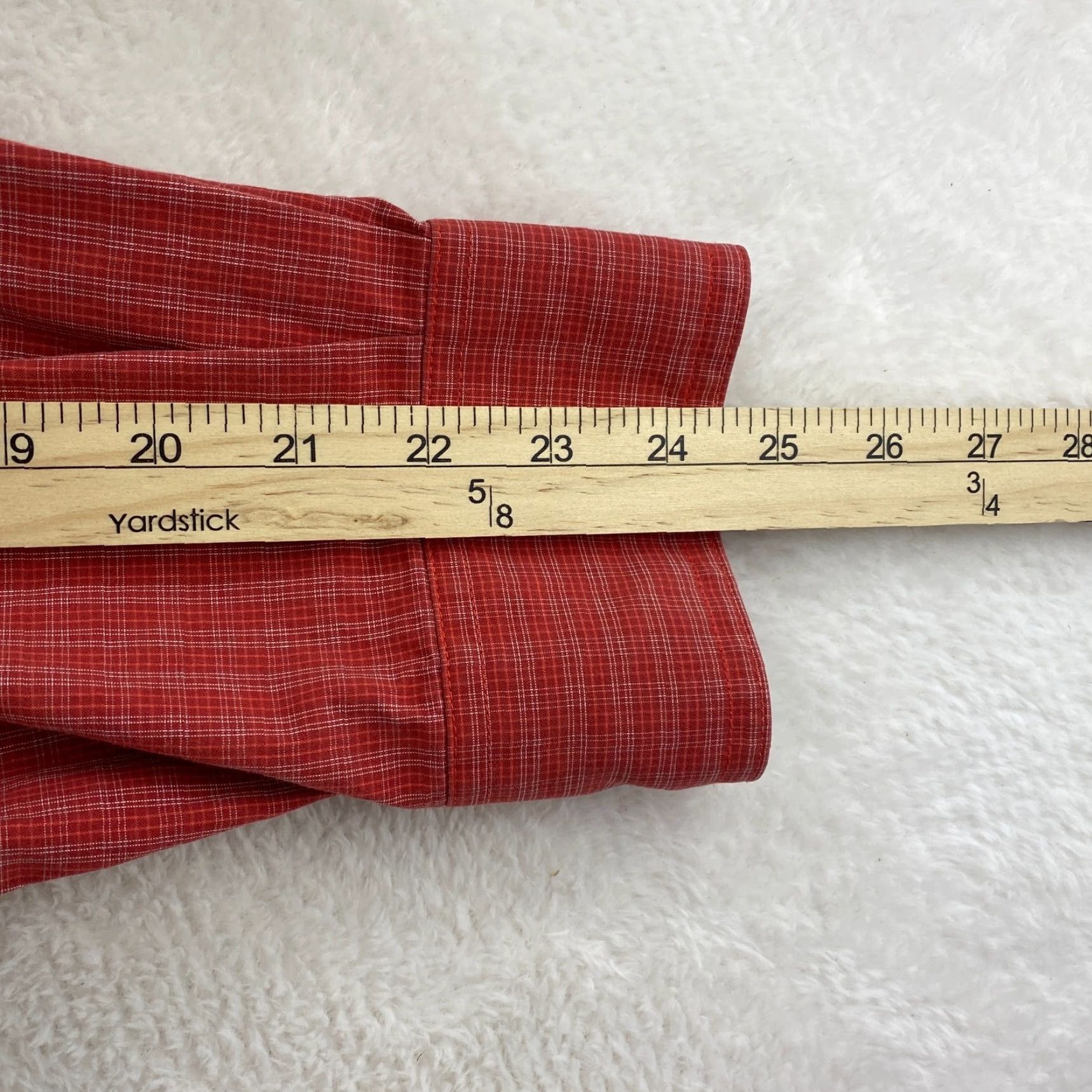 Ariat Ariat Pro Series Mens XXL Red Button Up Long Sleeve Plaid Cowboy Western Shirt Size US XXL / EU 58 / 5 - 5 Thumbnail