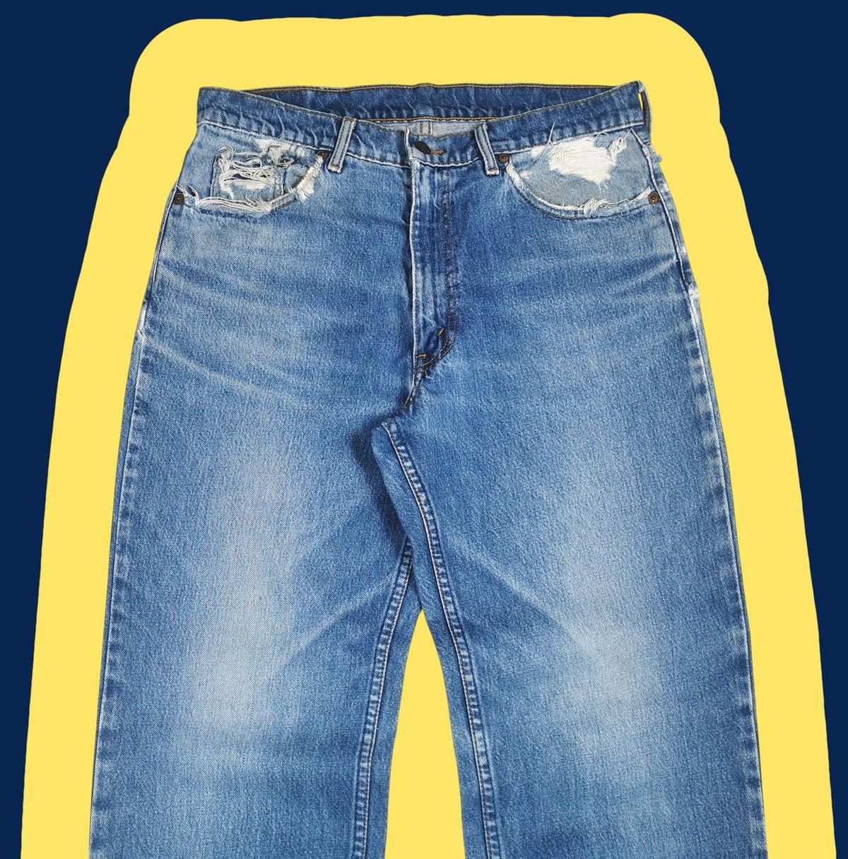 Levi's Vintage levis 515 distressed jeans Size US 33 - 3 Thumbnail
