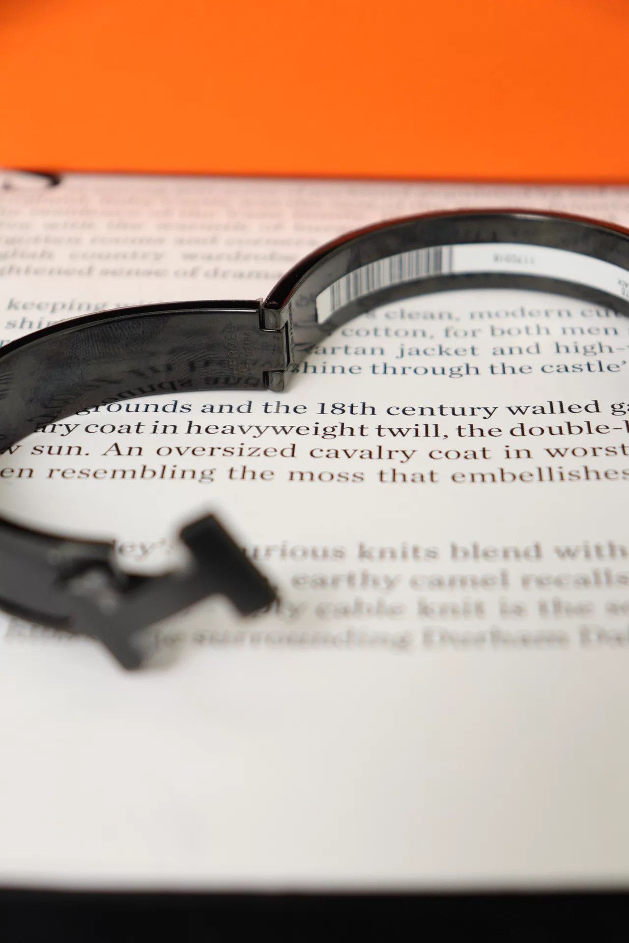 Hermes Hermès H Bracelet Black 17.5cm box & dust bag Size ONE SIZE - 6 Thumbnail
