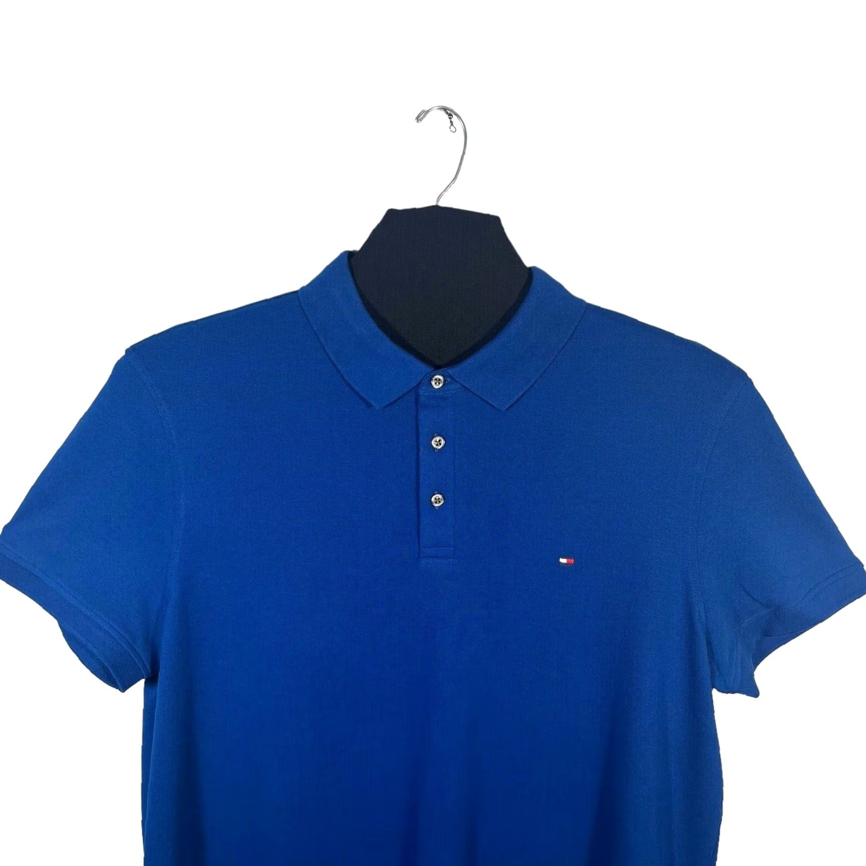 Tommy Hilfiger Tommy Hilfiger Polo Shirt Mens 3XL Anchor Royal Blue Slim Fit Stretch Short Sleeve Casual Shirt Mens 3XL Blue Polo Size US XXL / EU 58 / 5 - 2 Thumbnail