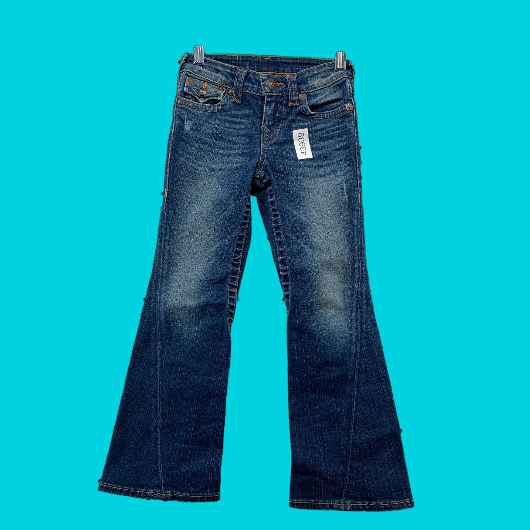 True Religion True Religion Bootcut Jeans Size 6 Girls Blue 22x22 Cotton Denim Size 28" / US 6 / IT 42 - 1 Thumbnail