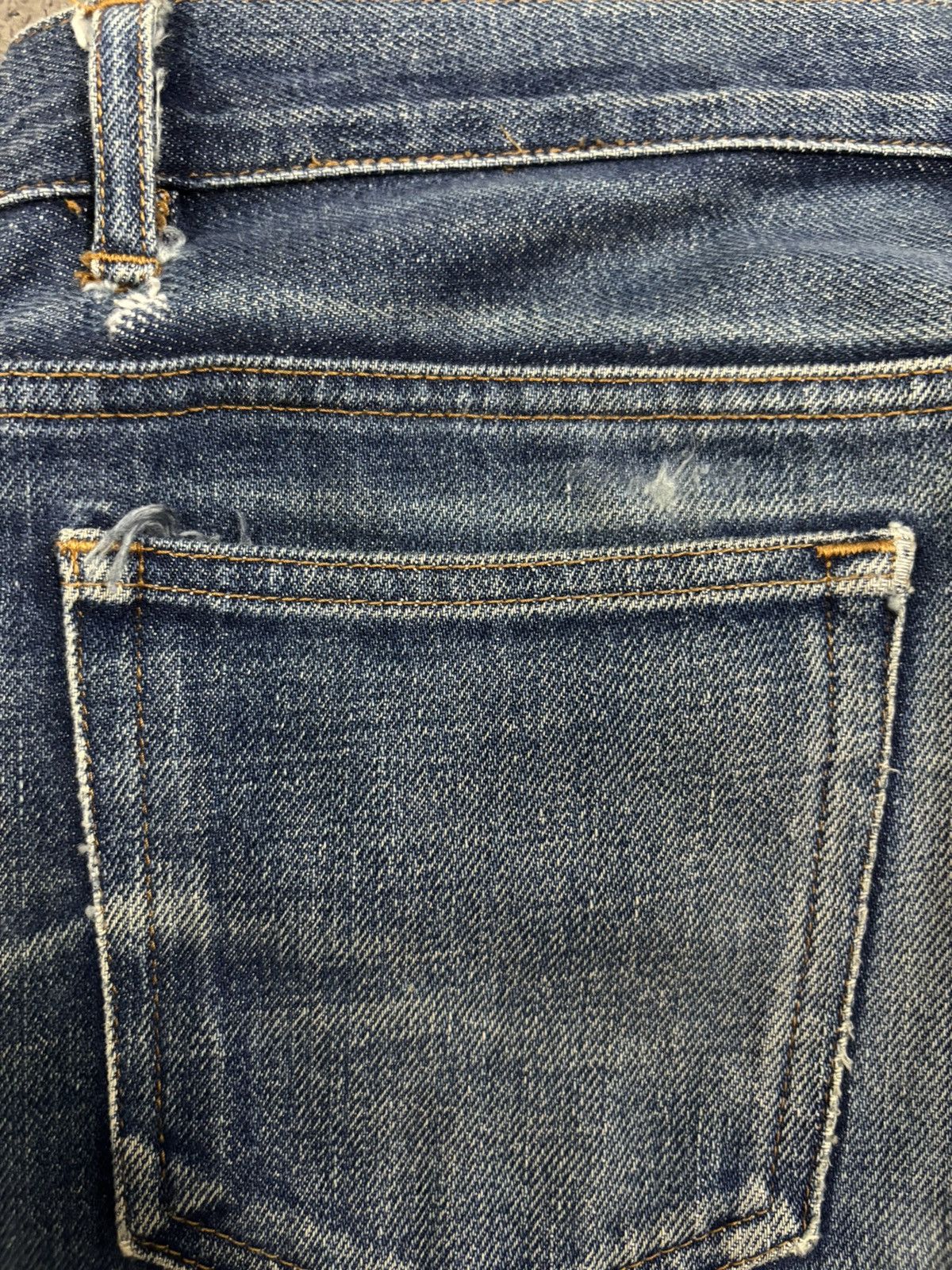A.P.C. A.P.C Petit New Standard Selvedge Blue Wash Distressed Jeans Size US 29 - 12 Thumbnail