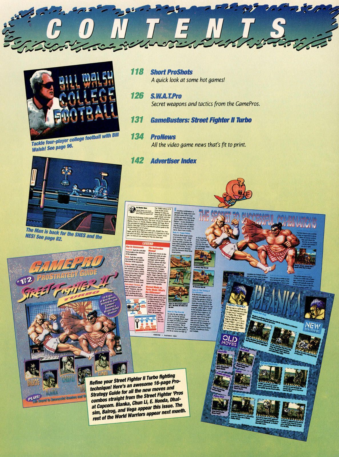 Designer Vtg GamePro Magazine Sept 1993 Street Fighter II Turbo SNES Size ONE SIZE - 3 Thumbnail