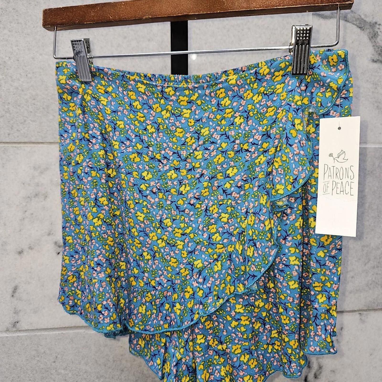 Other Women's Blue Floral Skirt Size 28" / US 6 / IT 42 - 2 Thumbnail