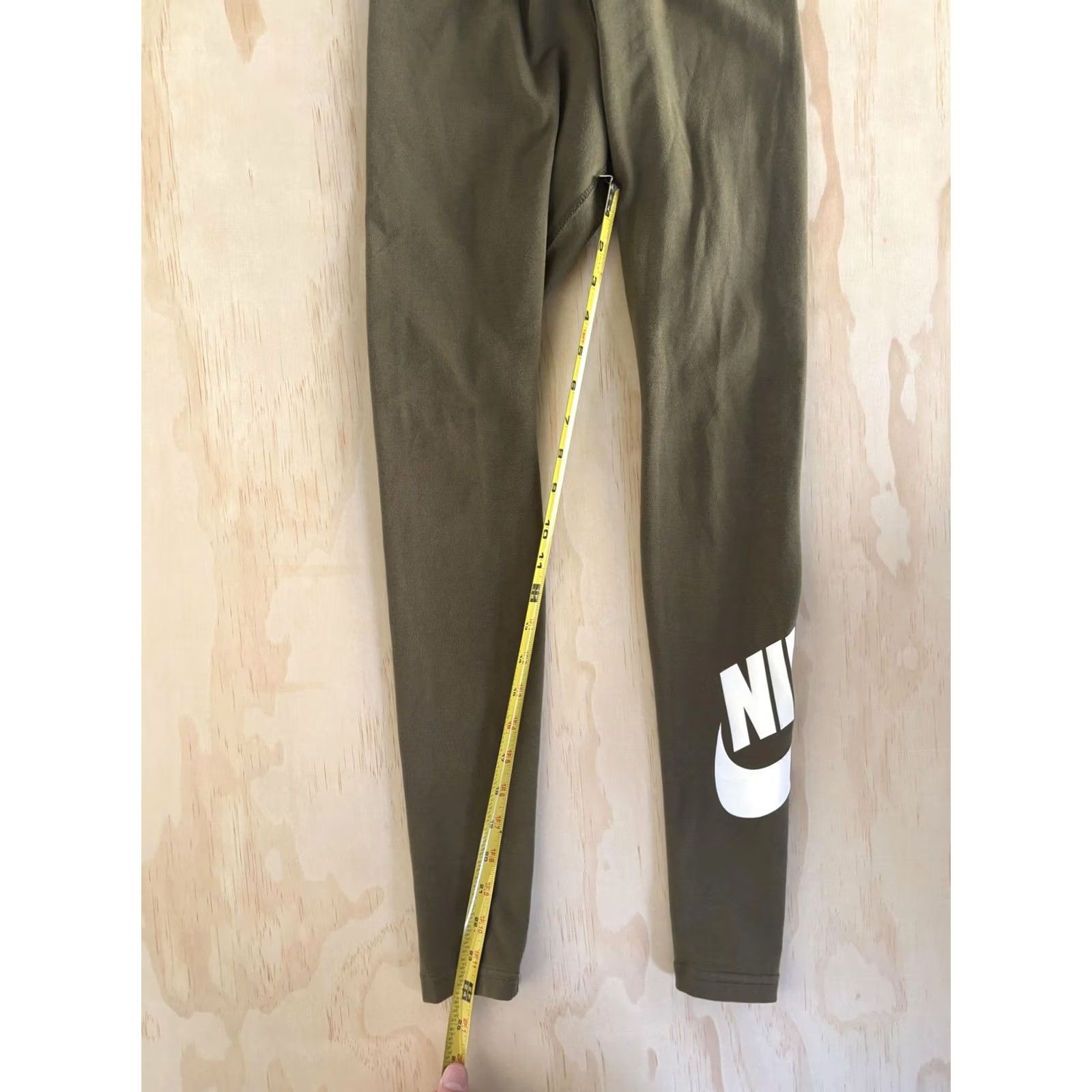 Nike Nike Pants Mens XS Green Compression Leggings Elastic Waist Swoosh Gym Athletic Size US 27 - 5 Thumbnail