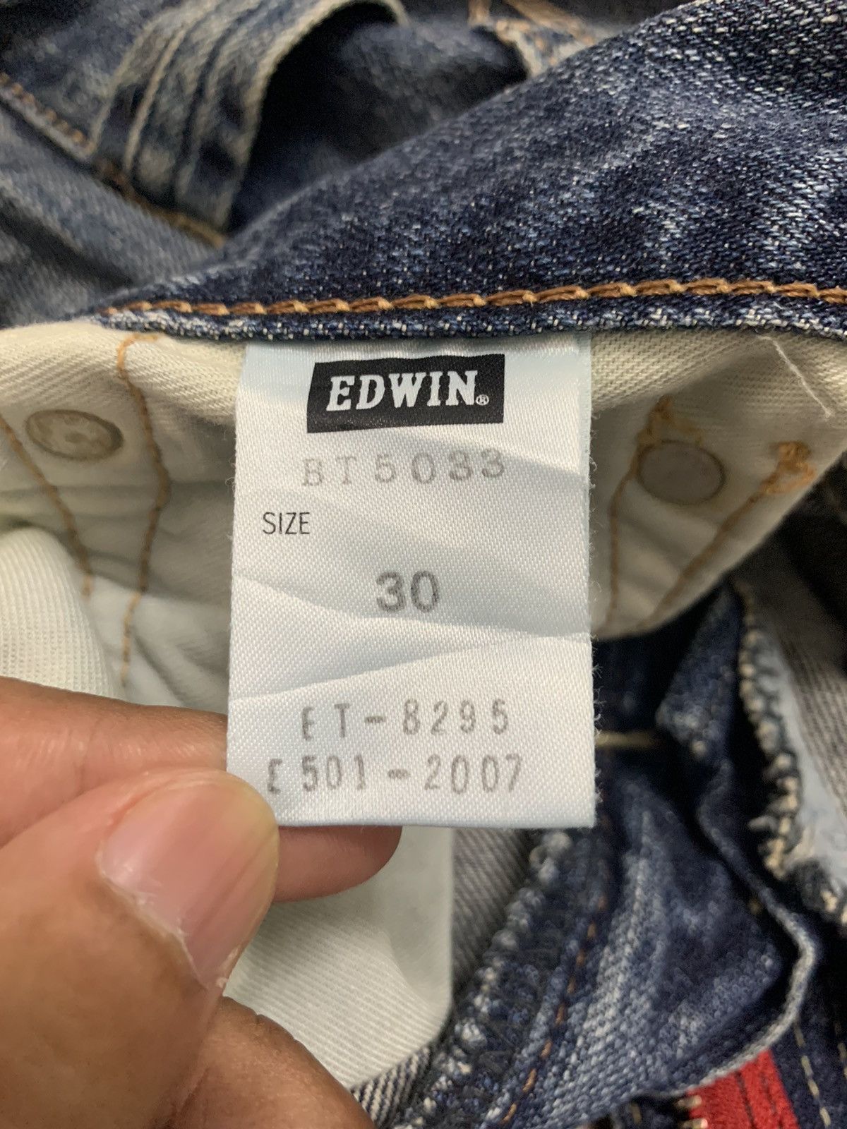 Edwin EDWIN BLUE TRIP CLAW MARK TOKYO DISTRESS DENIM JEANS Size US 32 / EU 48 - 15 Thumbnail