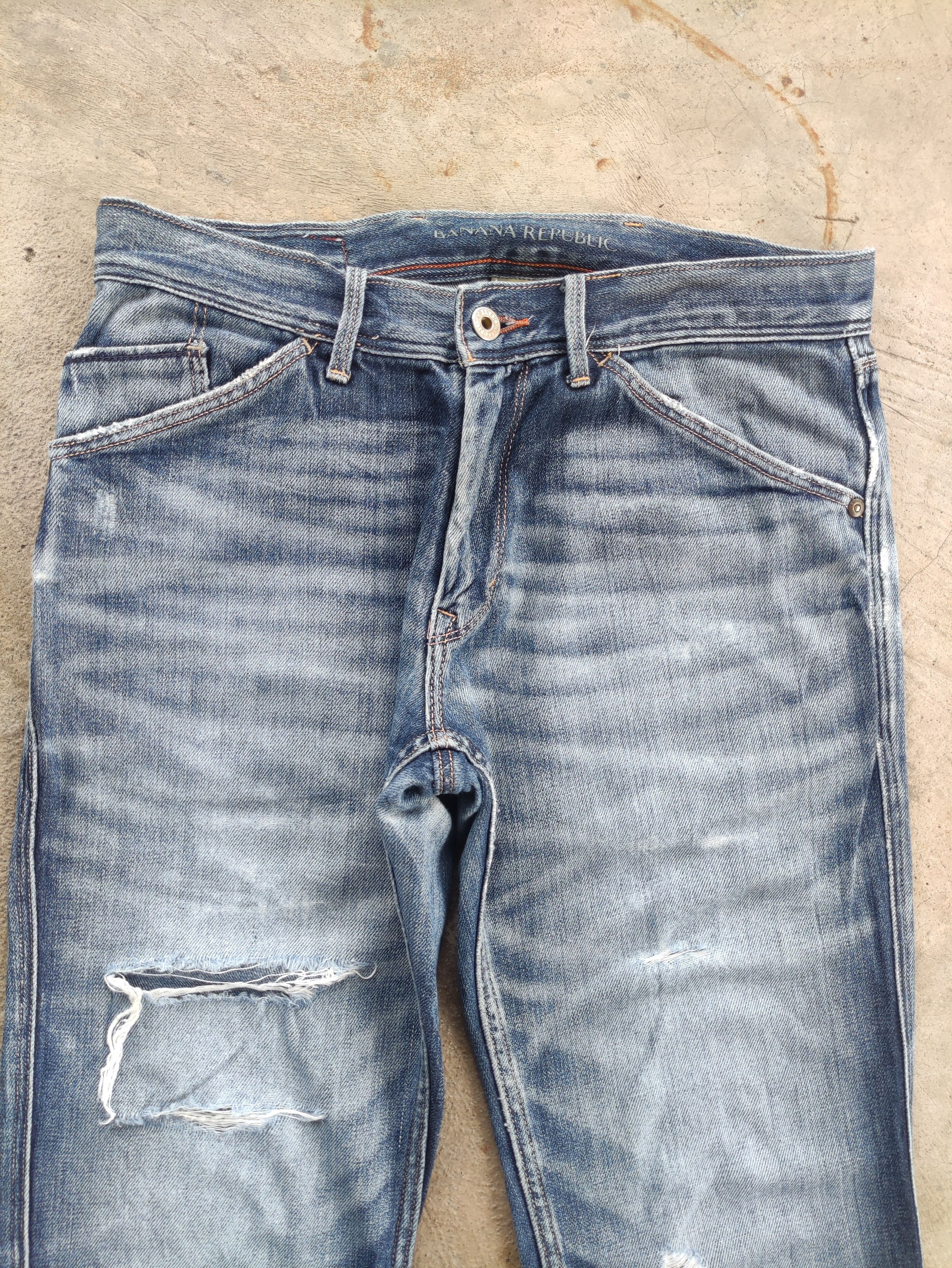 Banana Republic Vintage Banana Republic Denim Distressed Faded Denim Size US 30 / EU 46 - 3 Thumbnail