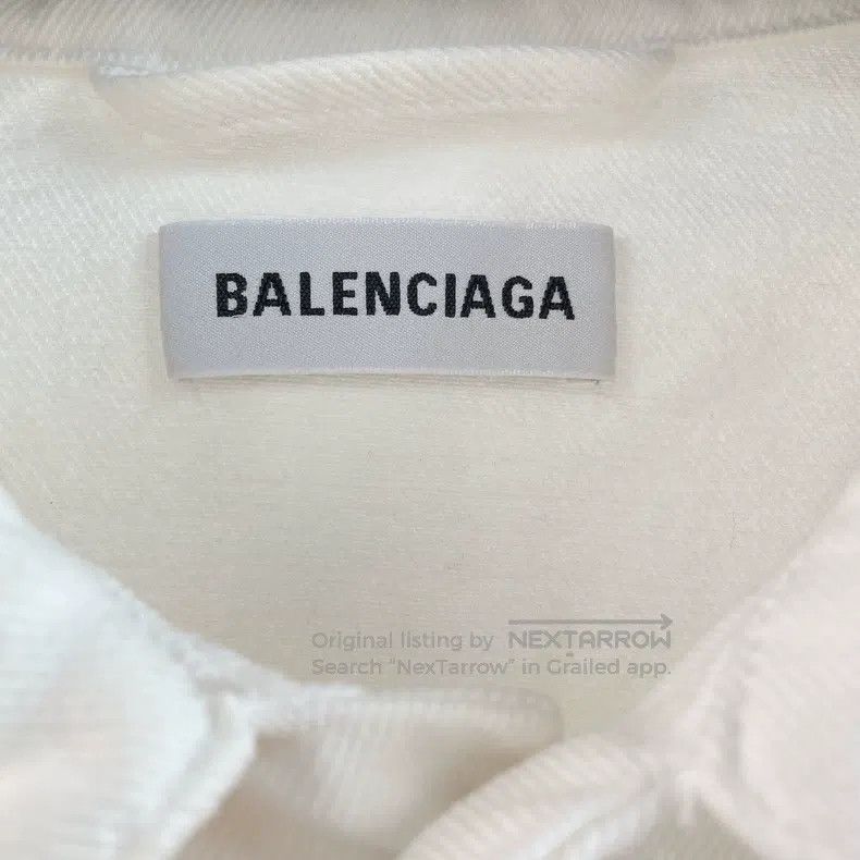 Balenciaga Balenciaga White denim jacket Size XXS / US 00 / IT 34 - 5 Thumbnail